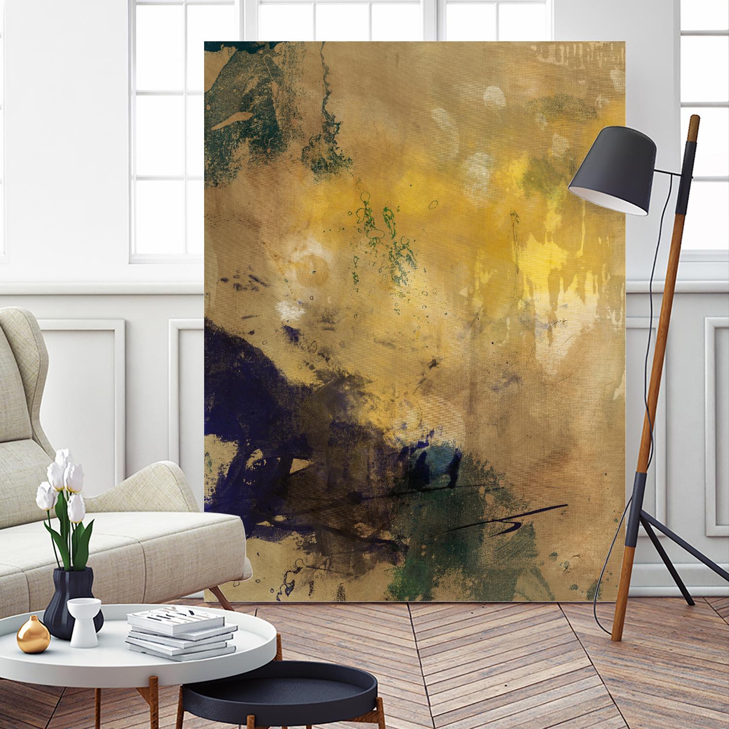 Amber Haze II by Sisa Jasper on GIANT ART - brown abstract