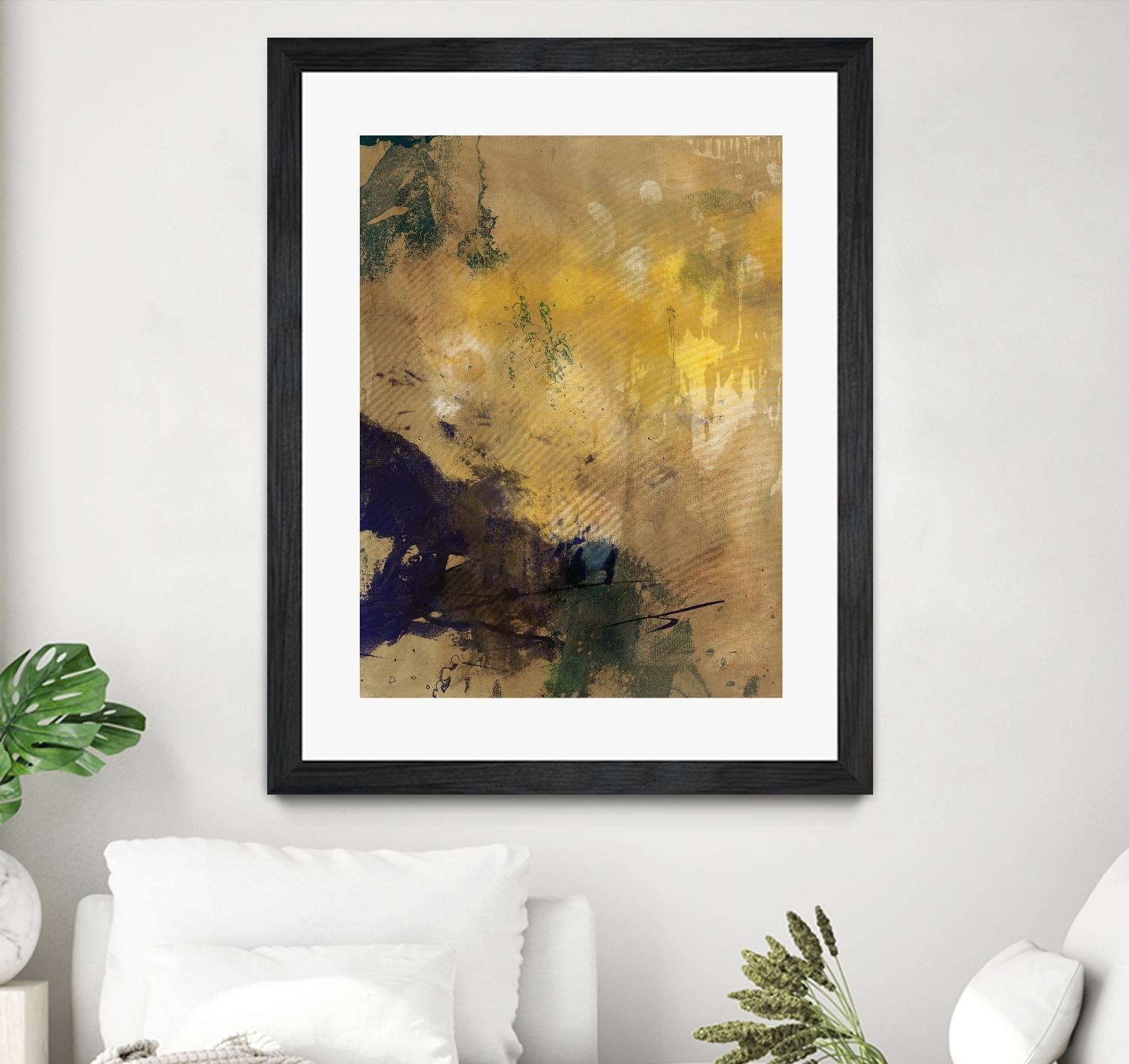 Amber Haze II by Sisa Jasper on GIANT ART - brown abstract