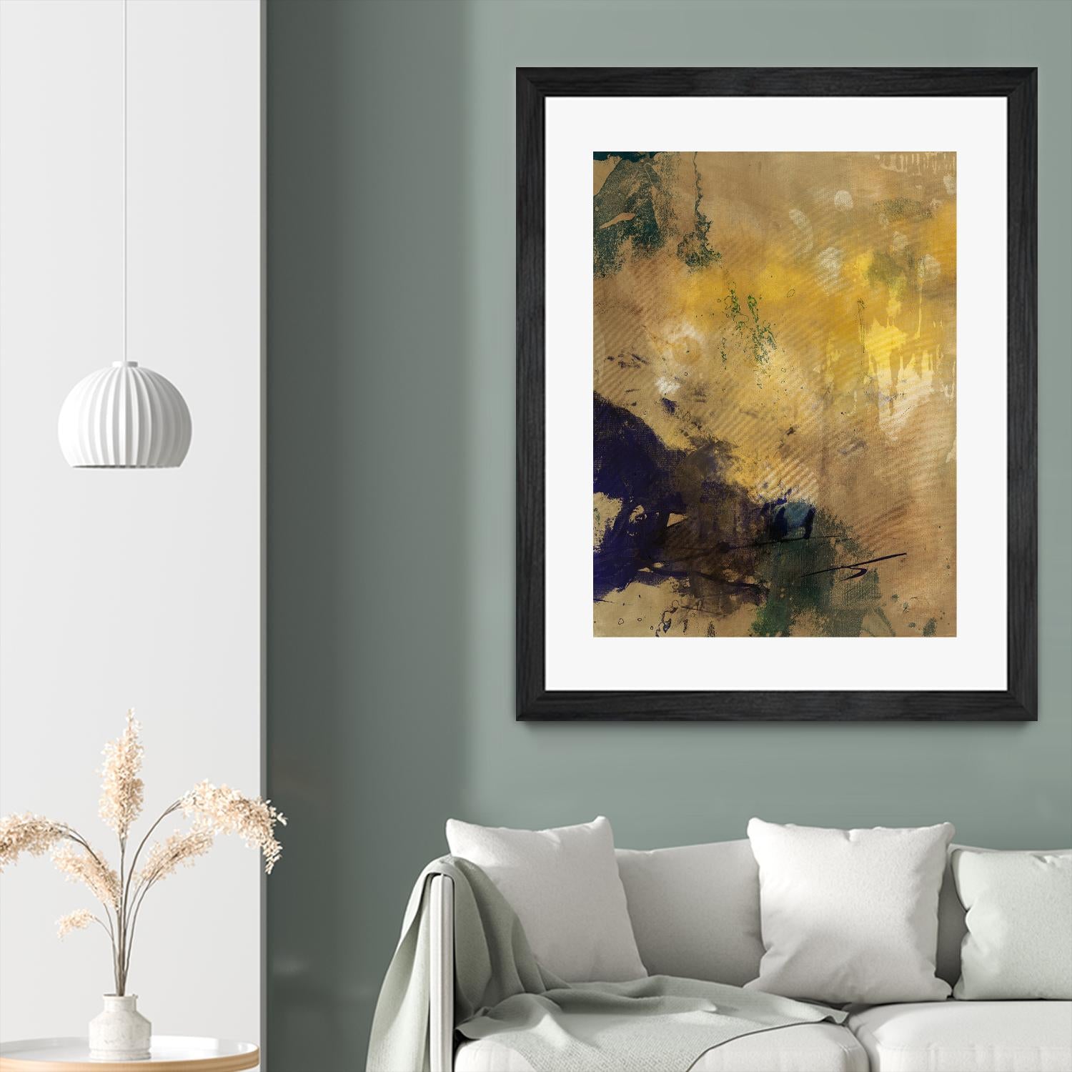 Amber Haze II by Sisa Jasper on GIANT ART - brown abstract