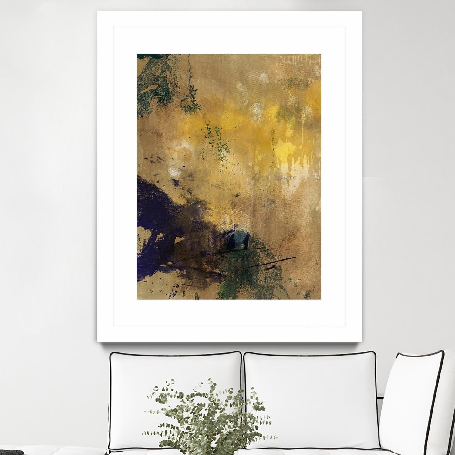 Amber Haze II by Sisa Jasper on GIANT ART - brown abstract