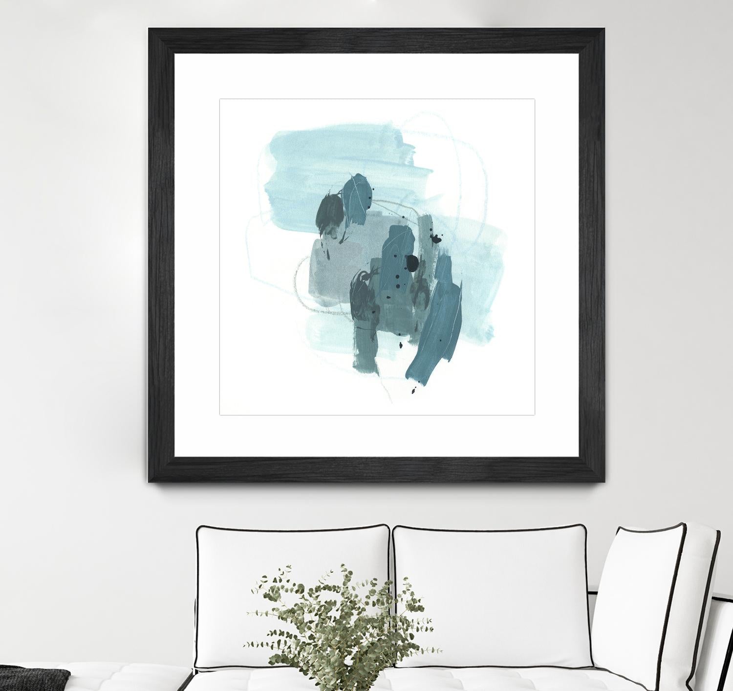 Aqua Stellar I by June Erica Vess on GIANT ART - blue abstract