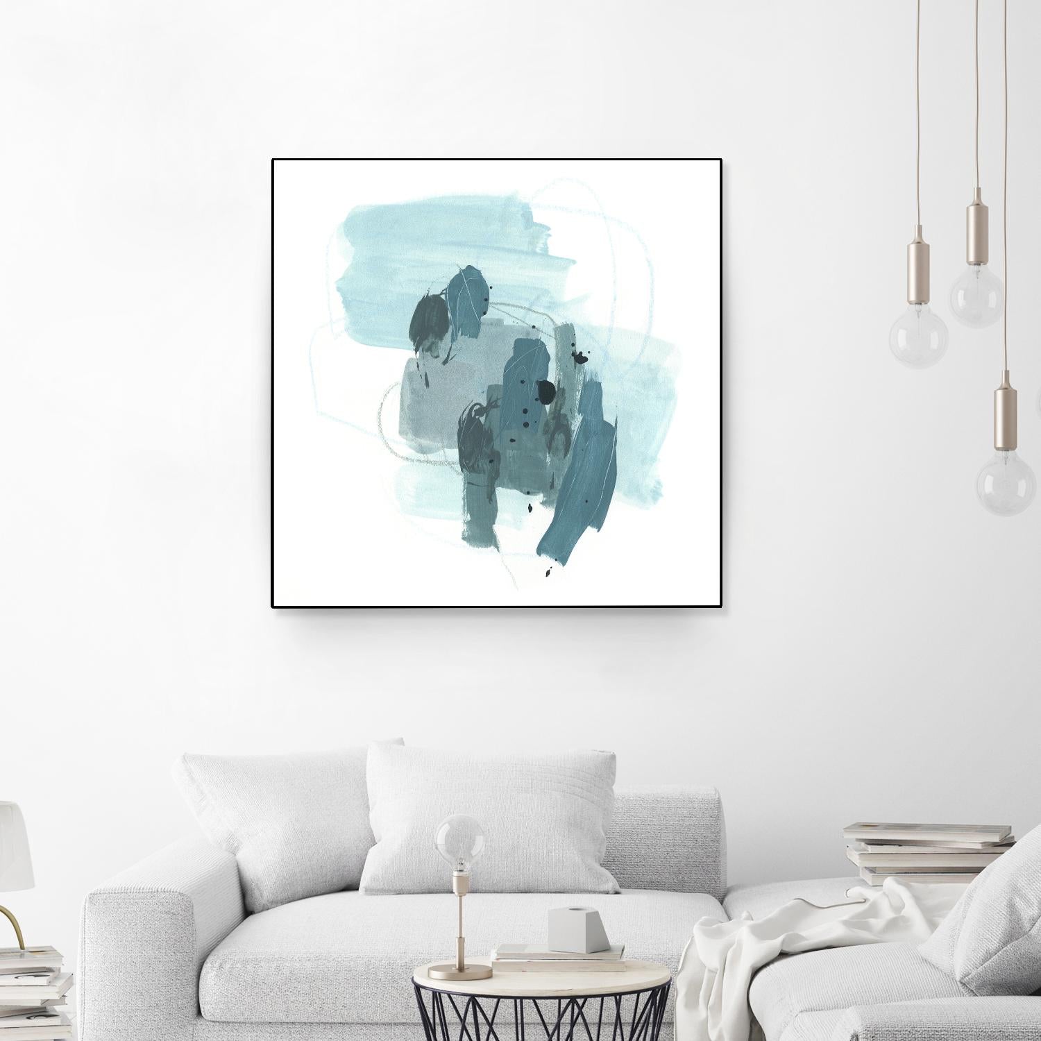 Aqua Stellar I by June Erica Vess on GIANT ART - blue abstract