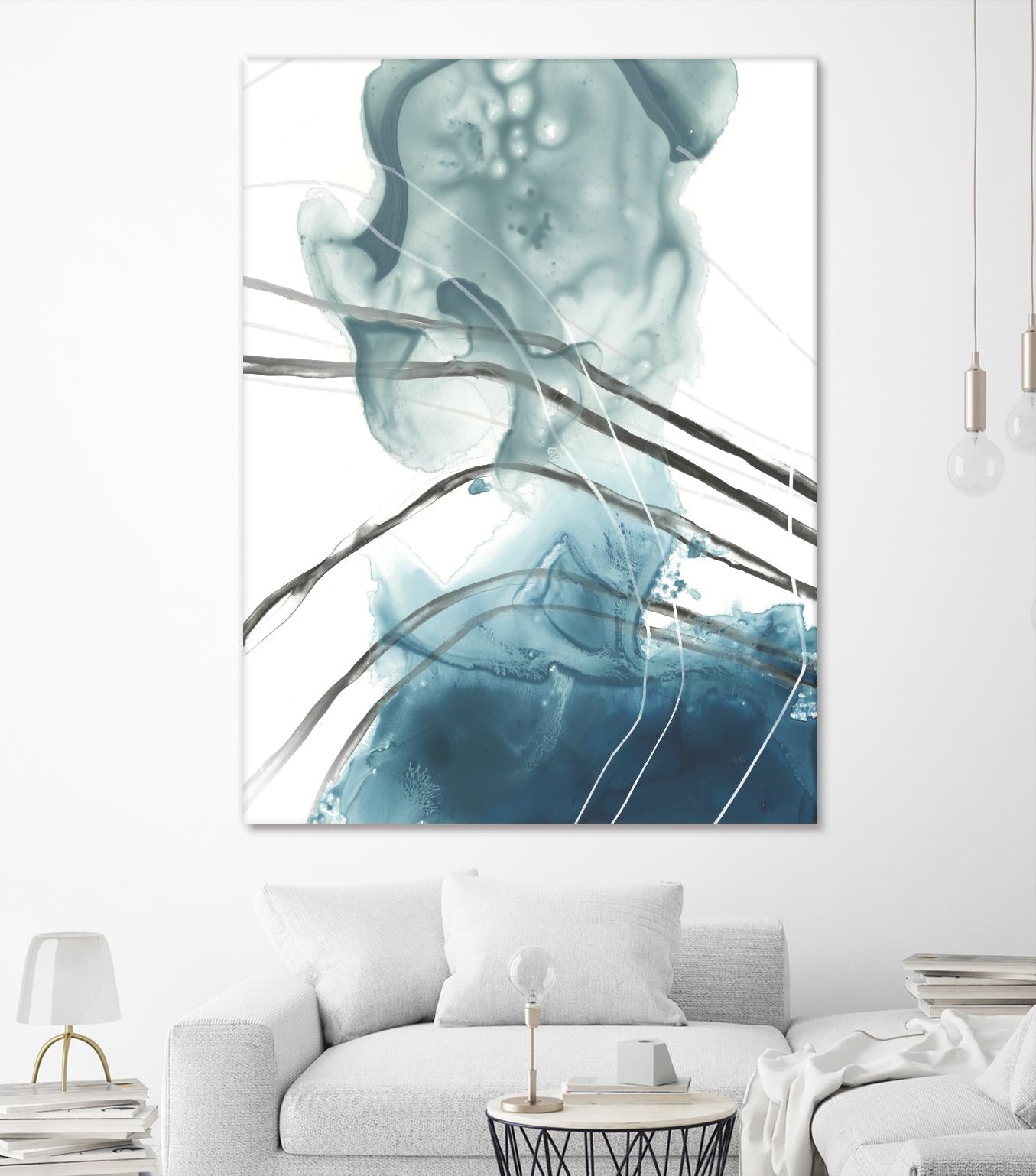 Bella Indigo I by June Erica Vess on GIANT ART - blue abstract