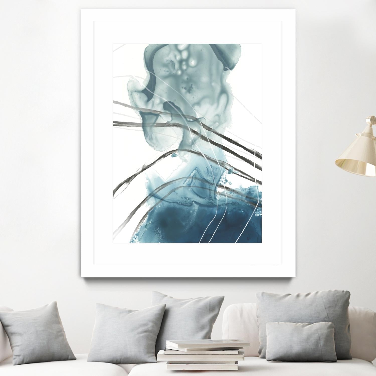 Bella Indigo I by June Erica Vess on GIANT ART - blue abstract