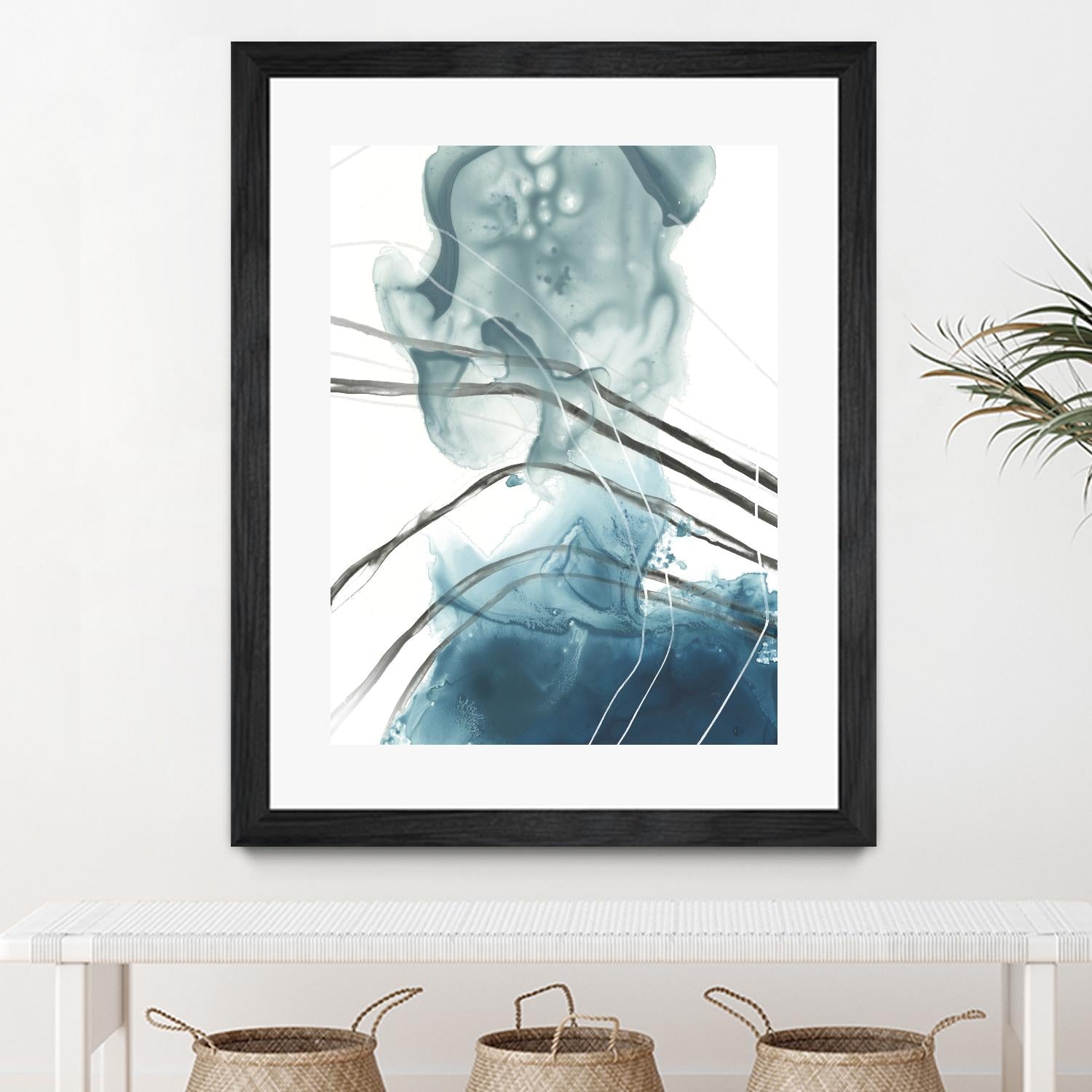 Bella Indigo I by June Erica Vess on GIANT ART - blue abstract