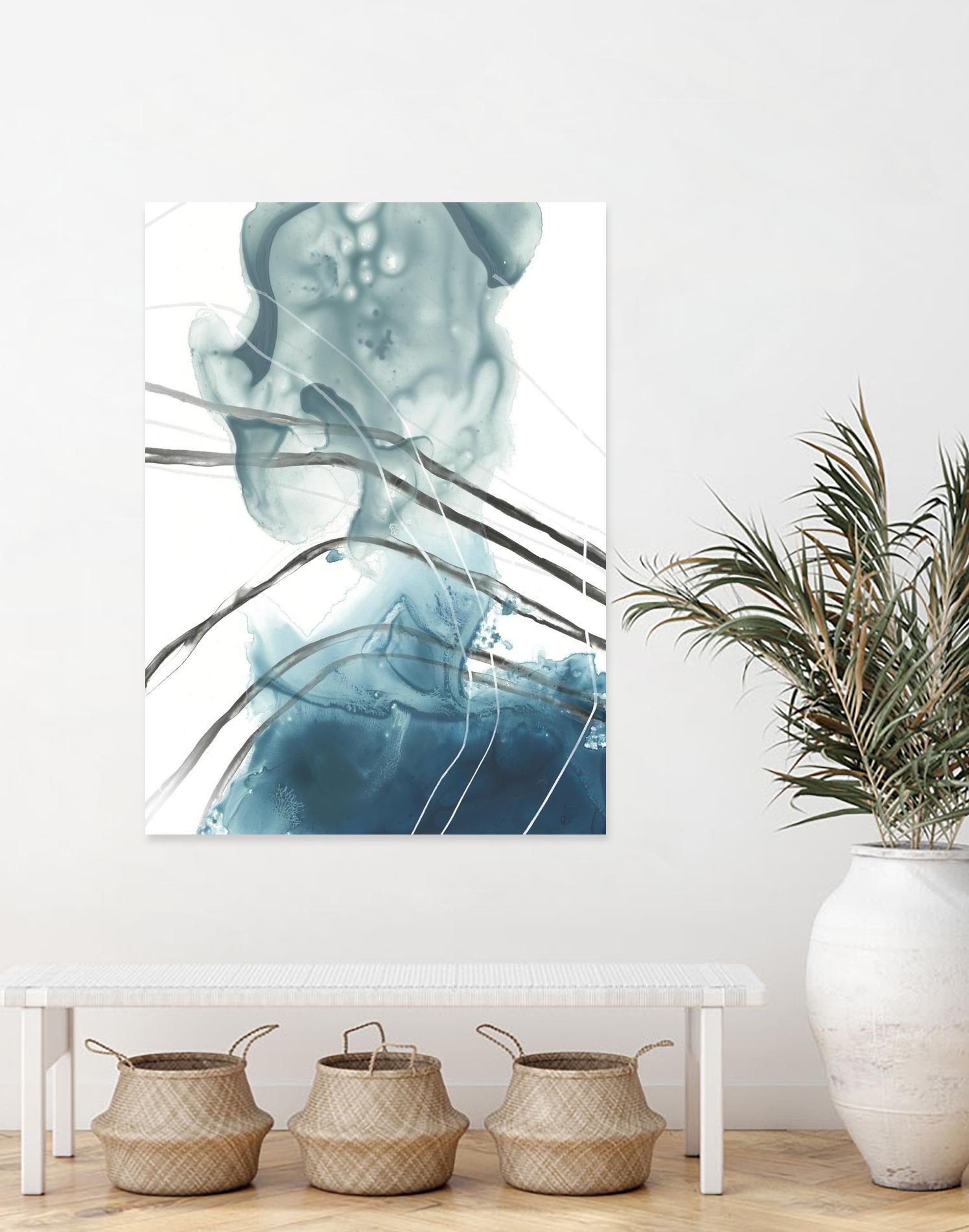 Bella Indigo I by June Erica Vess on GIANT ART - blue abstract