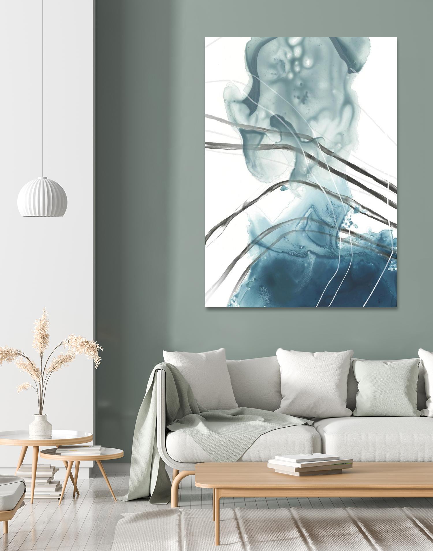 Bella Indigo I by June Erica Vess on GIANT ART - blue abstract
