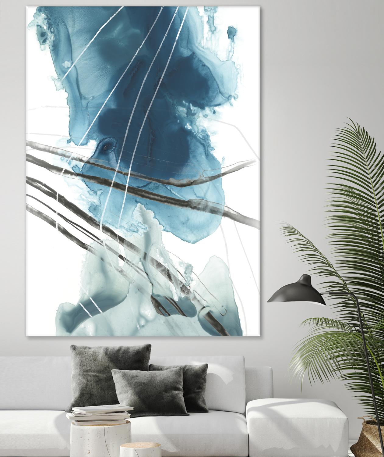 Bella Indigo II by June Erica Vess on GIANT ART - blue abstract