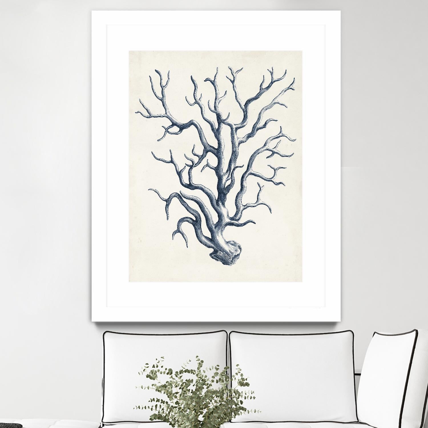 Coastal Collection in Indigo IV by Vision Studio on GIANT ART - blue tropical