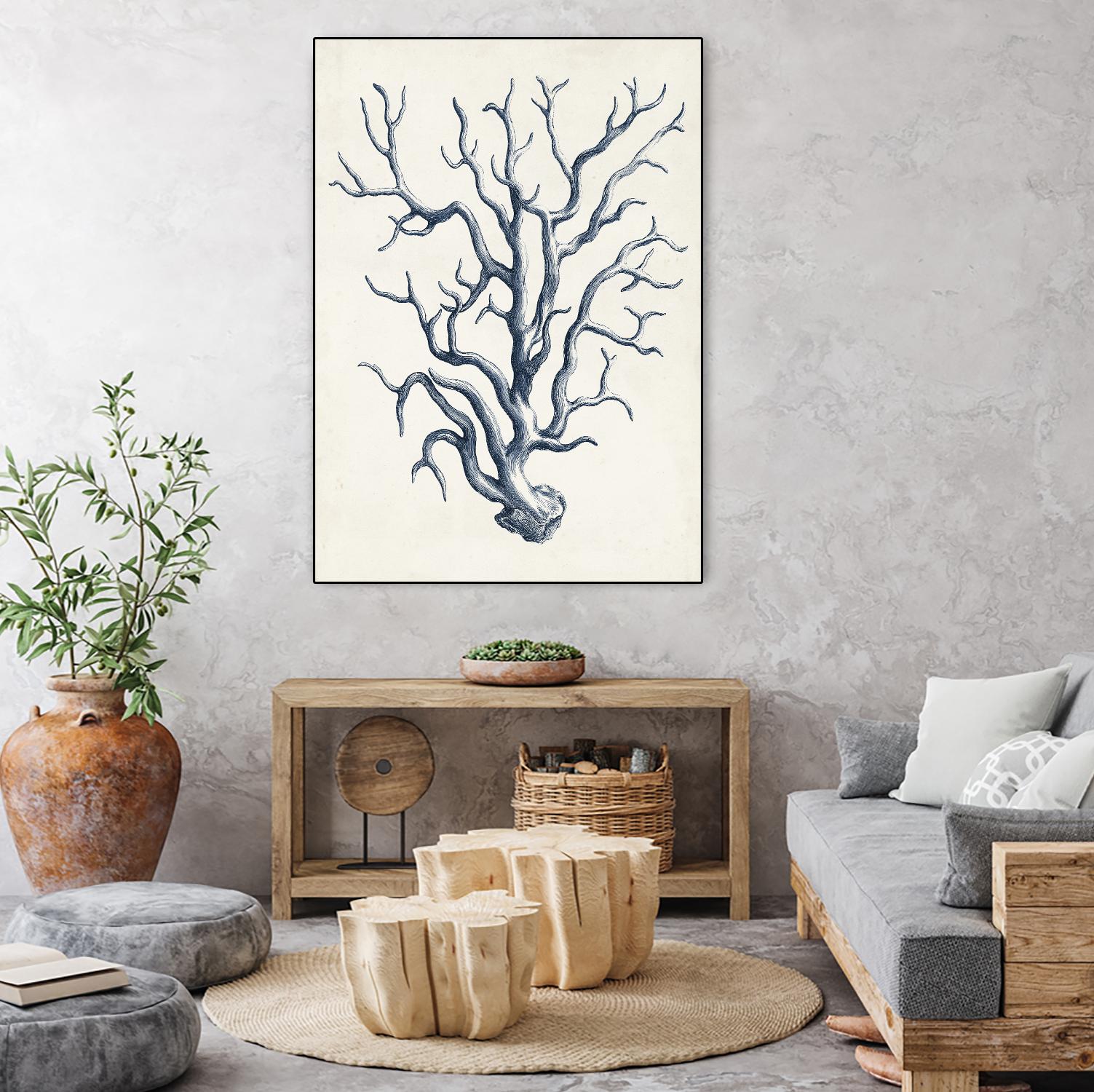 Coastal Collection in Indigo IV by Vision Studio on GIANT ART - blue tropical