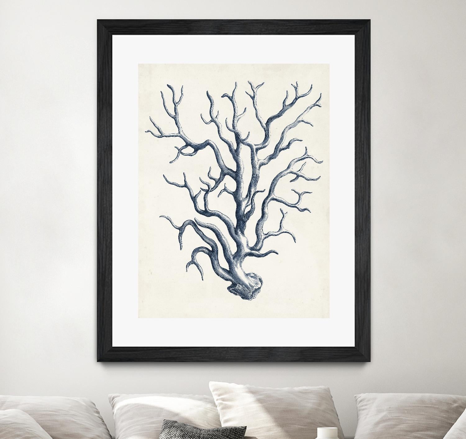 Coastal Collection in Indigo IV by Vision Studio on GIANT ART - blue tropical