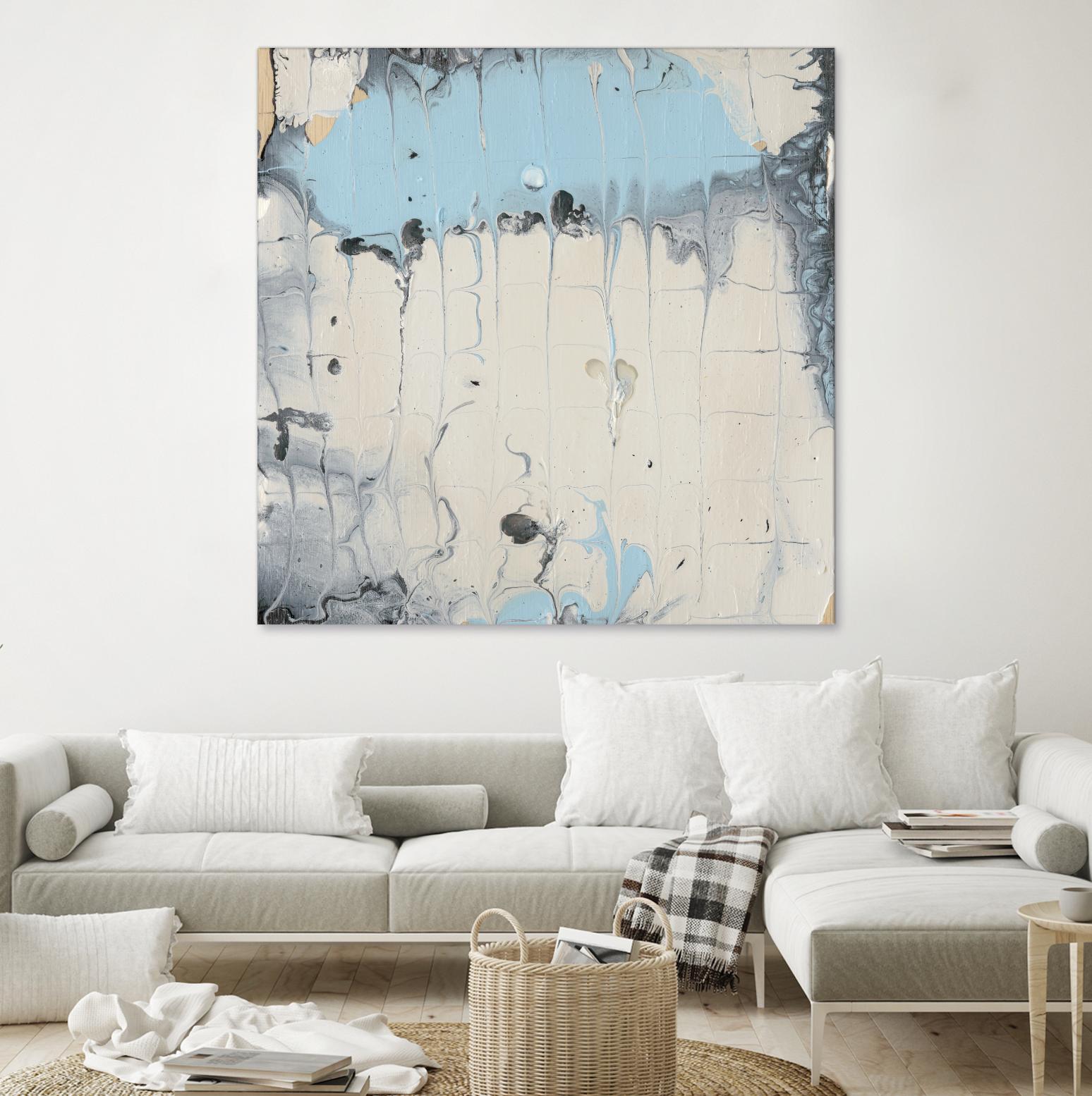 Rainmaker I by Alicia Ludwig on GIANT ART - blue abstract