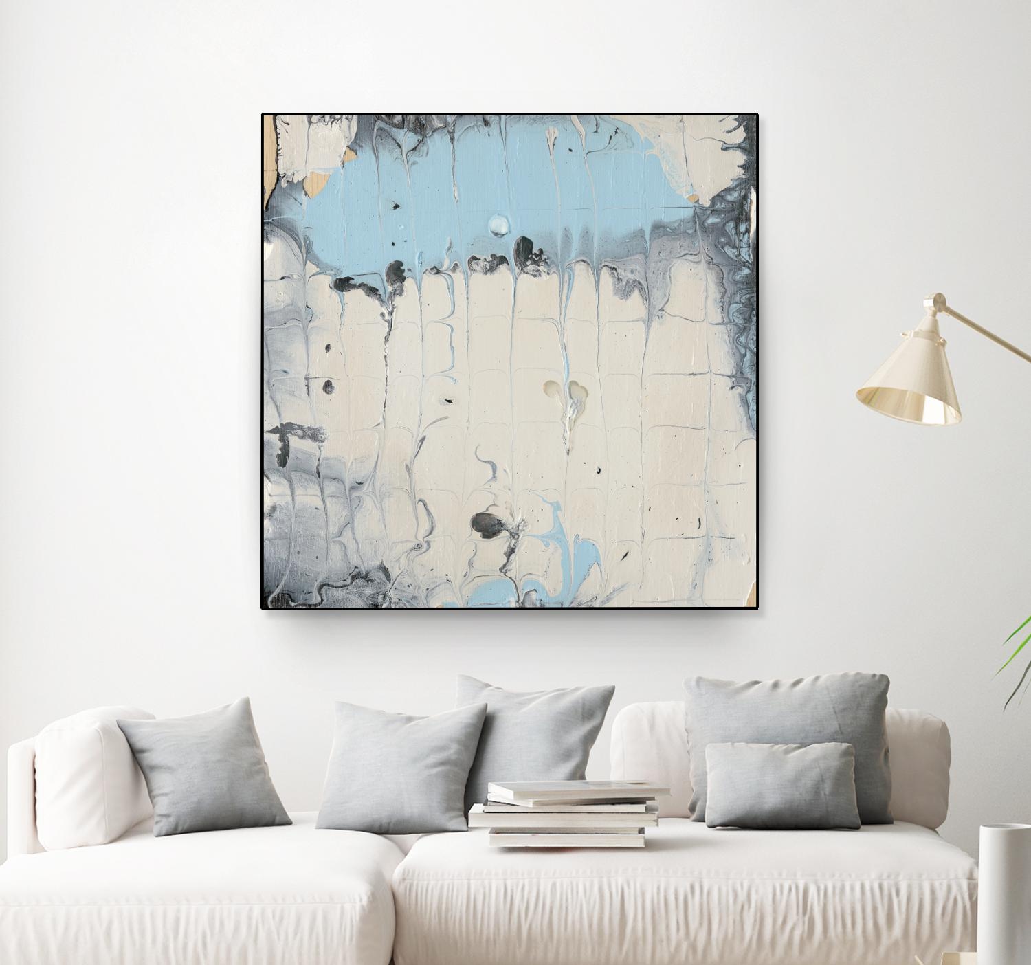 Rainmaker I by Alicia Ludwig on GIANT ART - blue abstract