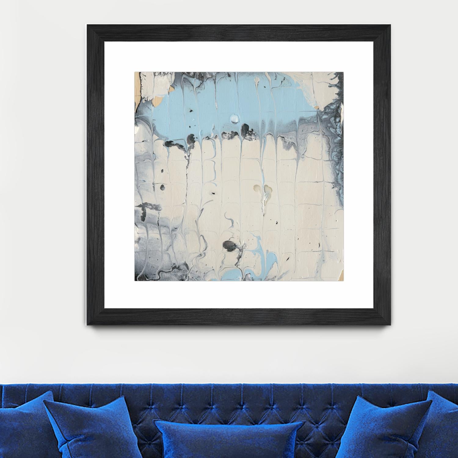 Rainmaker I by Alicia Ludwig on GIANT ART - blue abstract