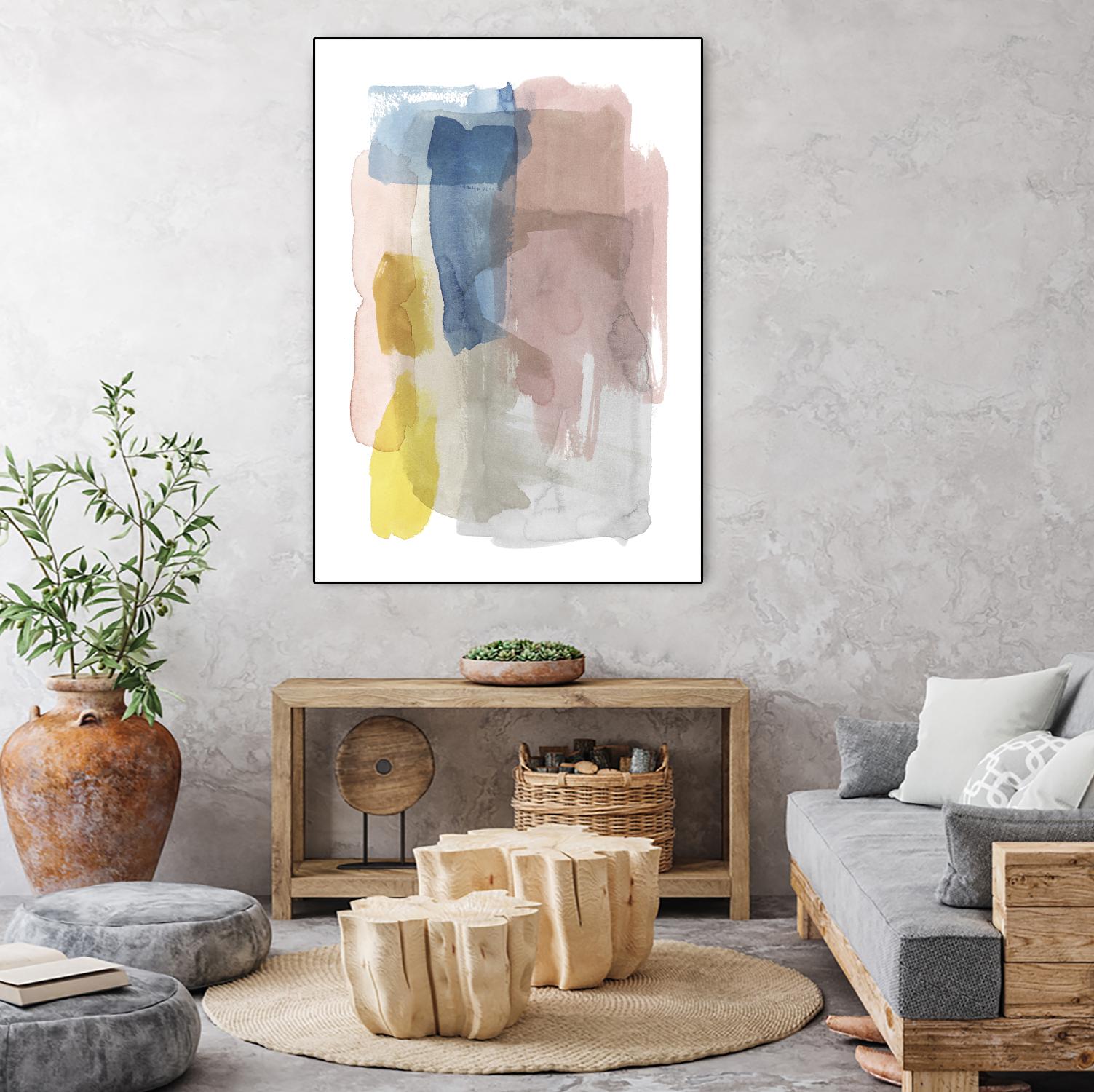 Puddle Pastel I by Grace Popp on GIANT ART - pastels abstract