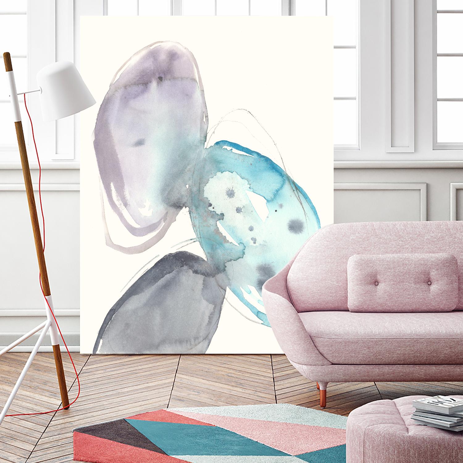 Orb Connection II by Jennifer Goldberger on GIANT ART - blue abstract