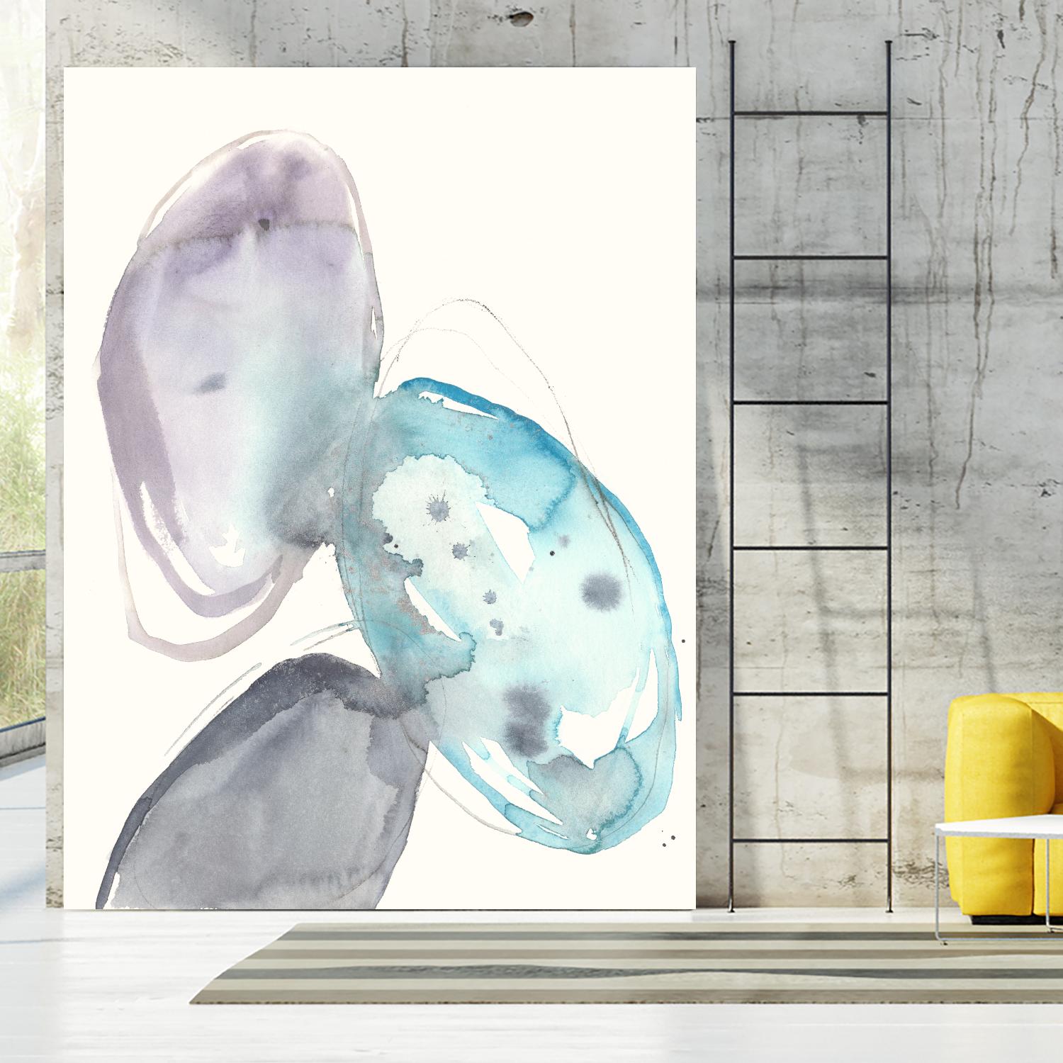 Orb Connection II by Jennifer Goldberger on GIANT ART - blue abstract