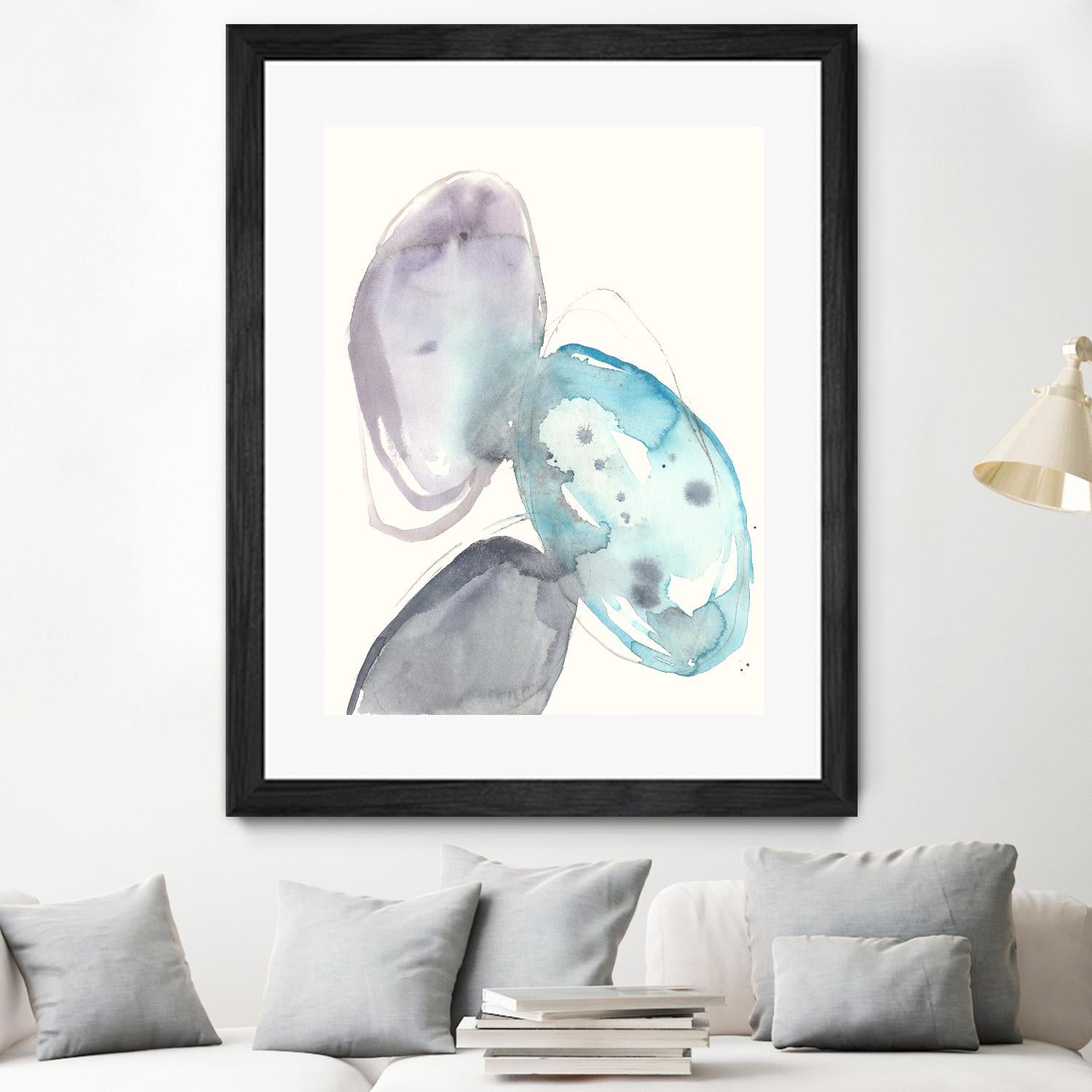 Orb Connection II by Jennifer Goldberger on GIANT ART - blue abstract