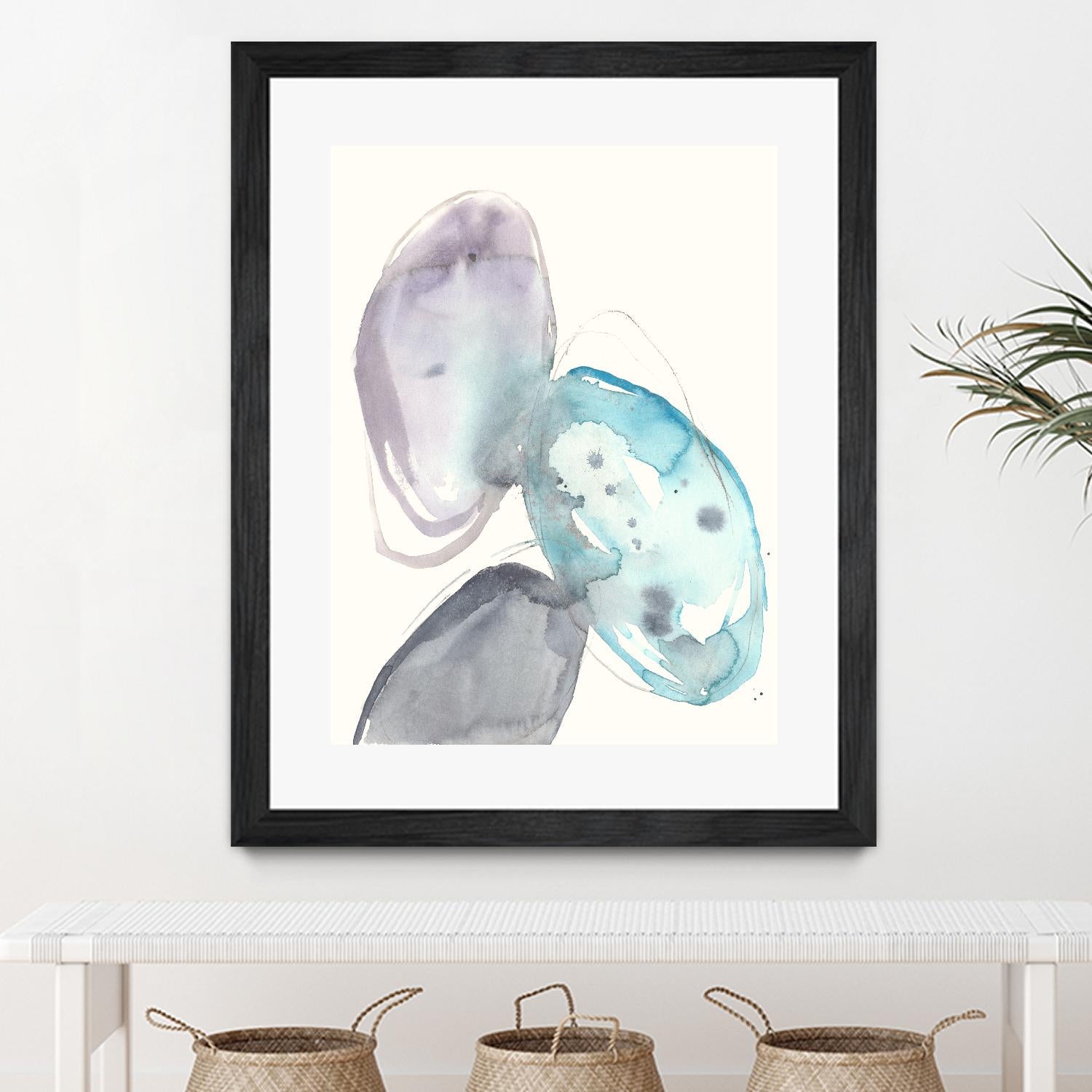 Orb Connection II by Jennifer Goldberger on GIANT ART - blue abstract