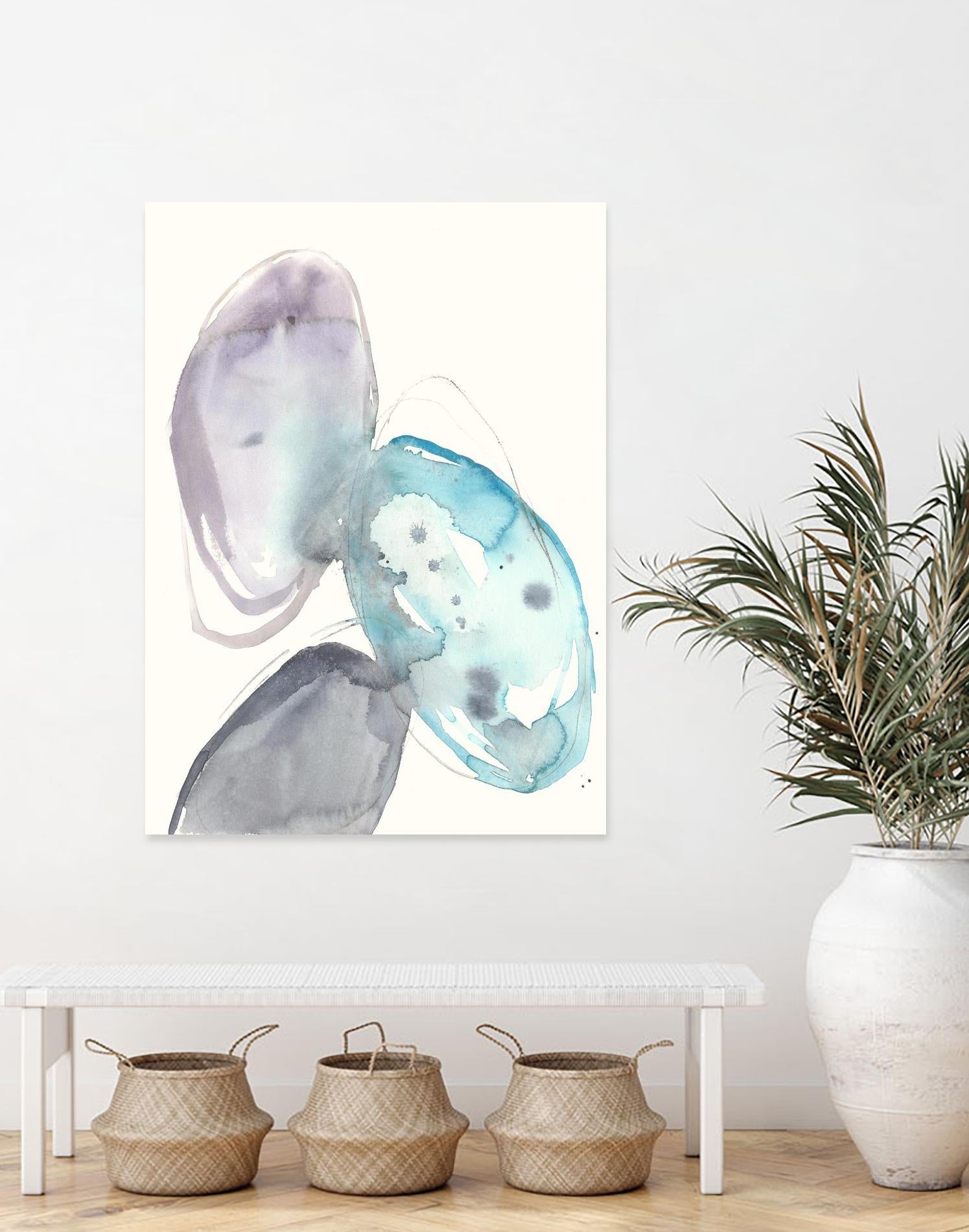 Orb Connection II by Jennifer Goldberger on GIANT ART - blue abstract