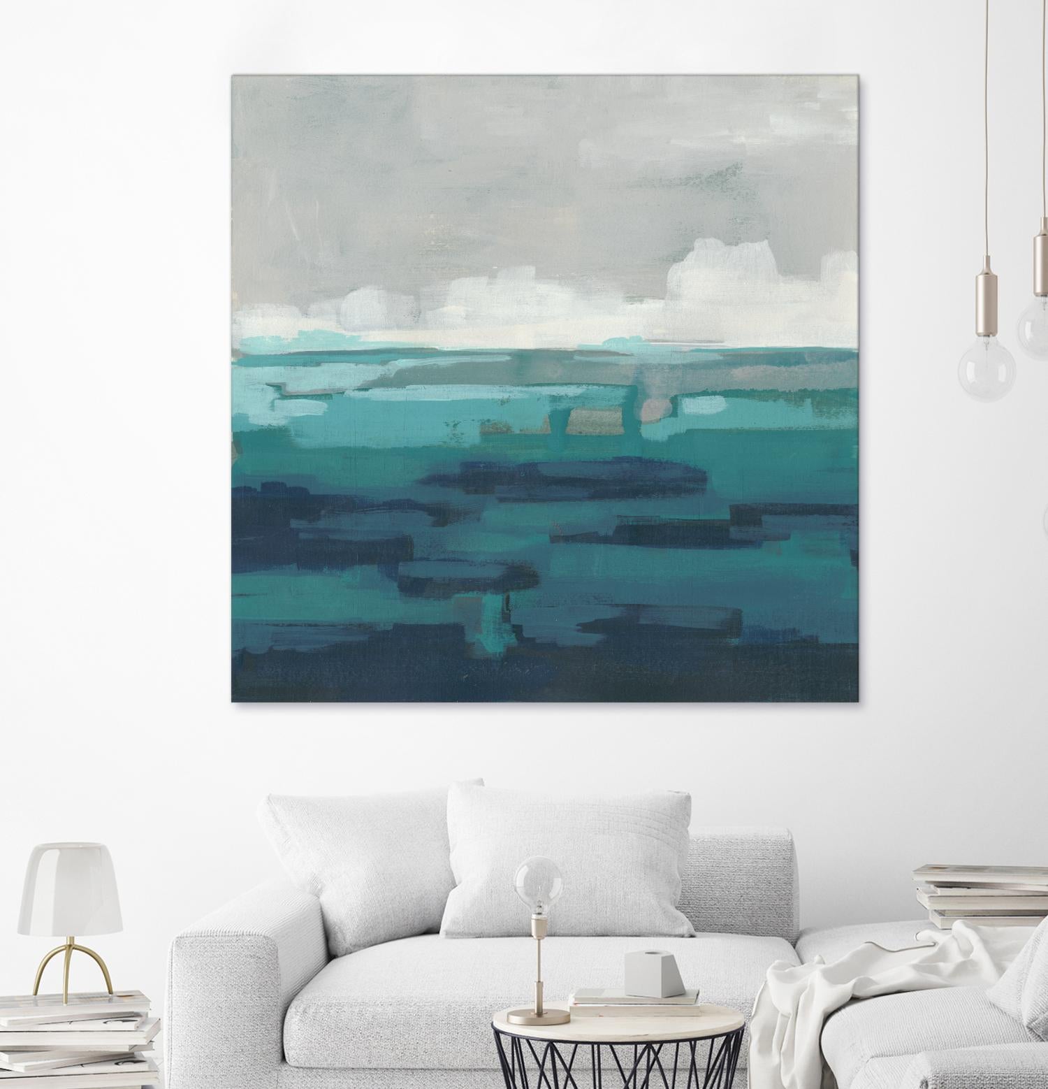 Sea Foam Vista I by June Erica Vess on GIANT ART - green sea scene