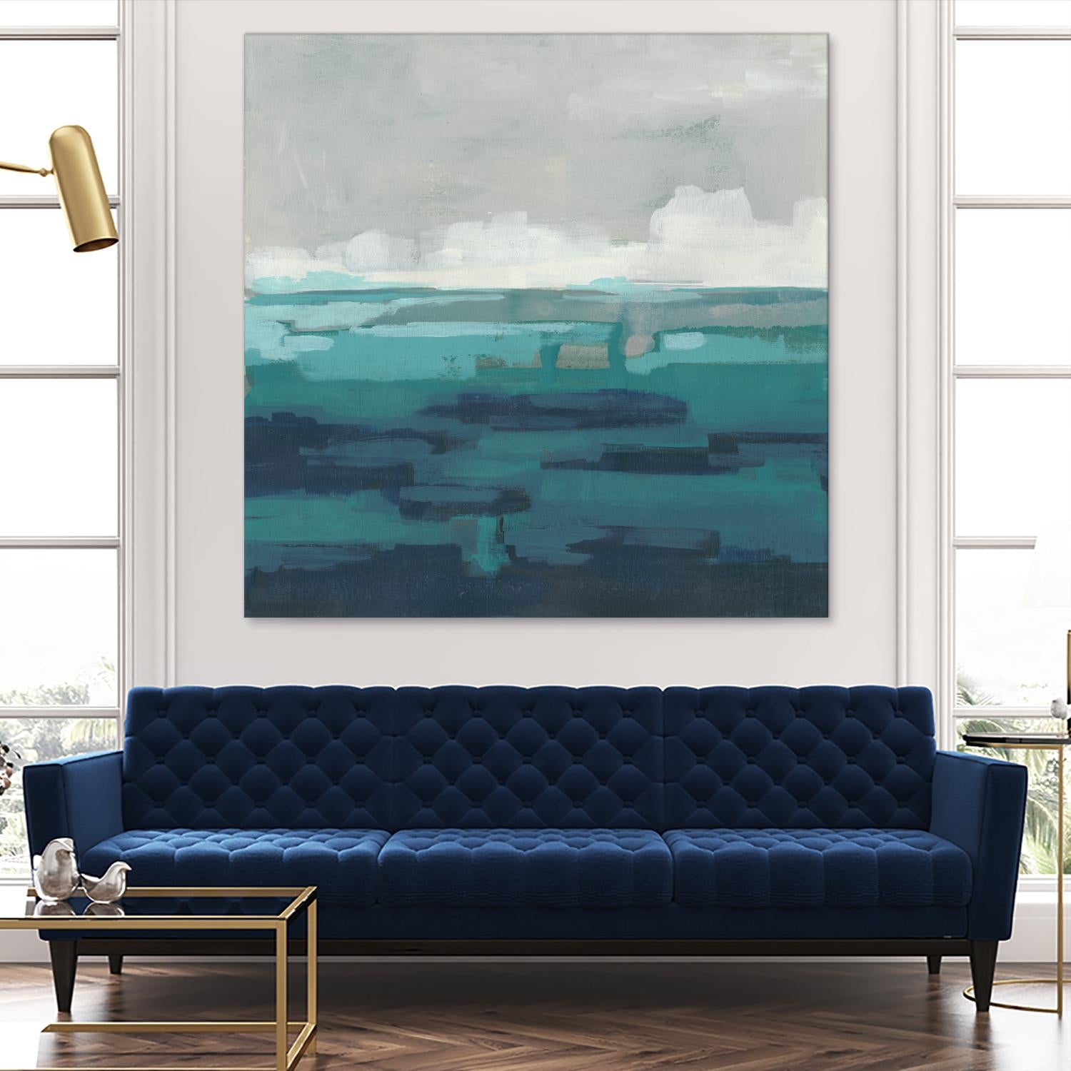 Sea Foam Vista I by June Erica Vess on GIANT ART - green sea scene