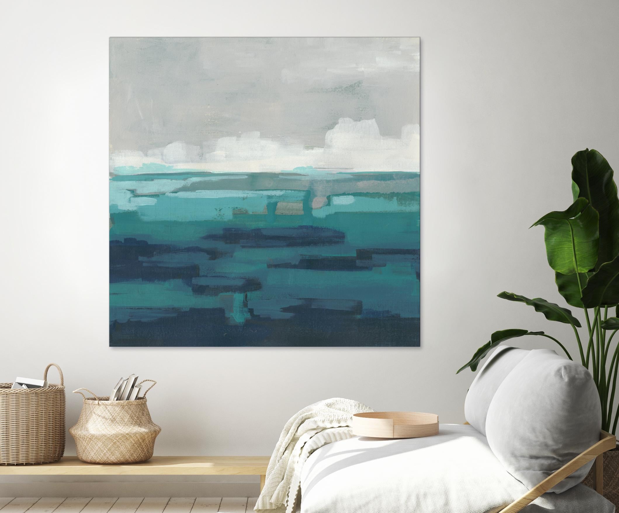 Sea Foam Vista I by June Erica Vess on GIANT ART - green sea scene