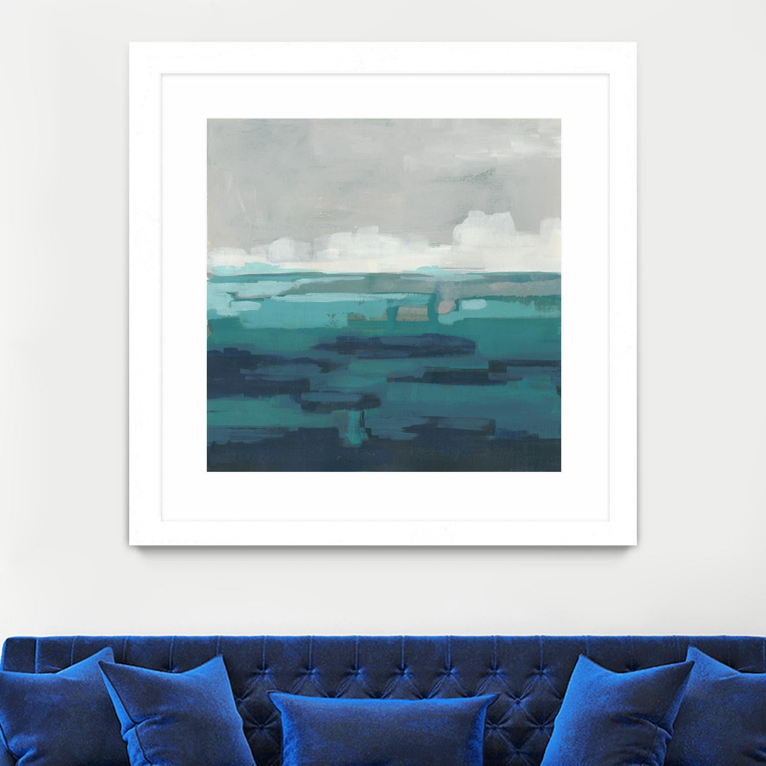 Sea Foam Vista I by June Erica Vess on GIANT ART - green sea scene