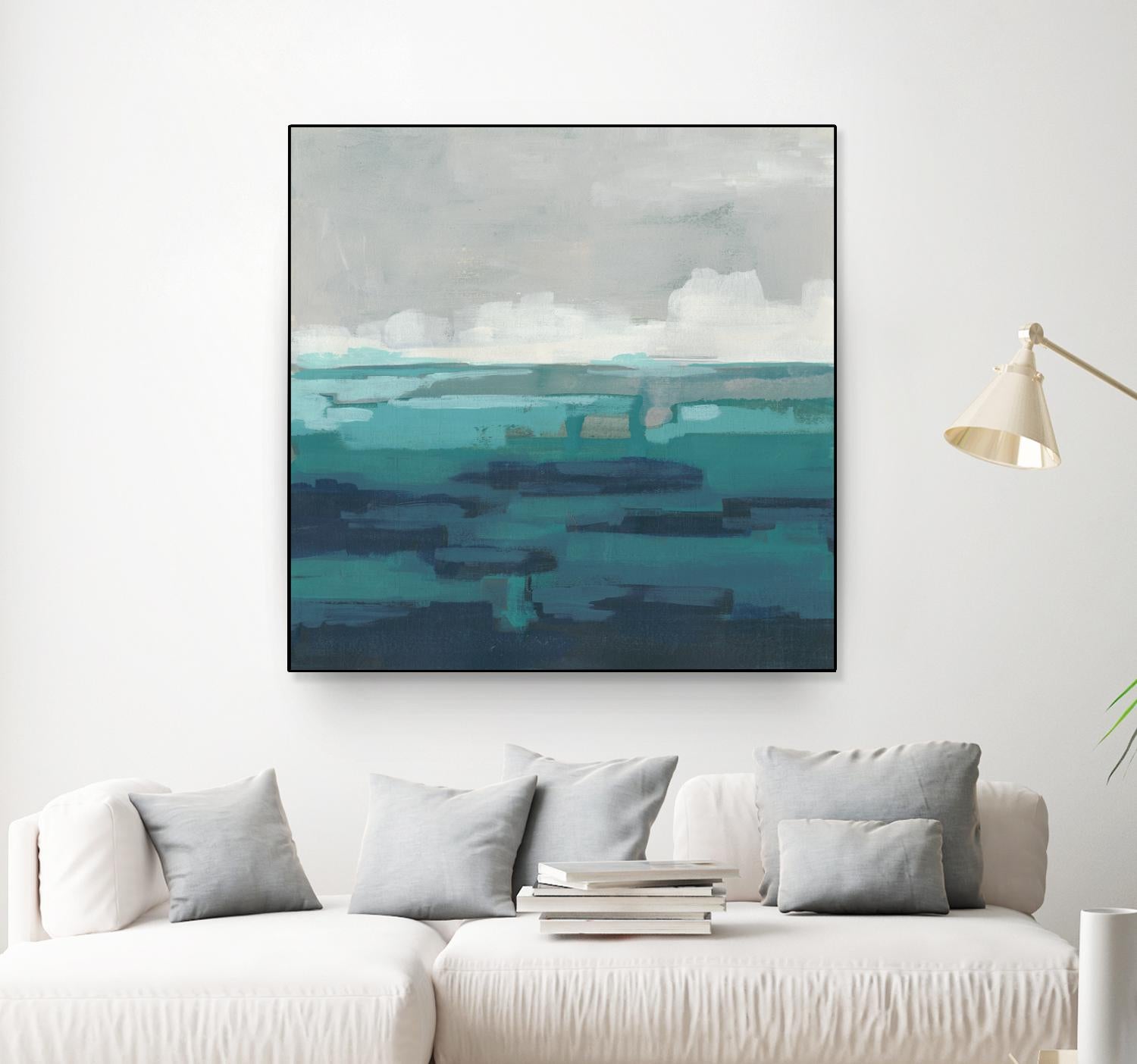 Sea Foam Vista I by June Erica Vess on GIANT ART - green sea scene