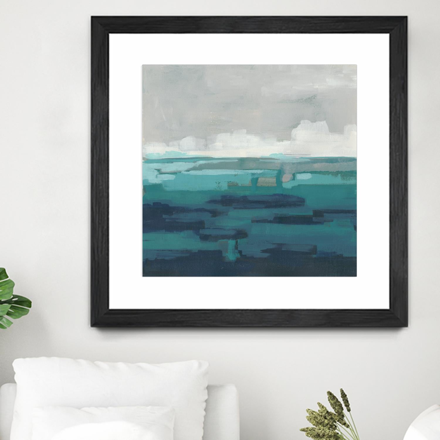 Sea Foam Vista I by June Erica Vess on GIANT ART - green sea scene