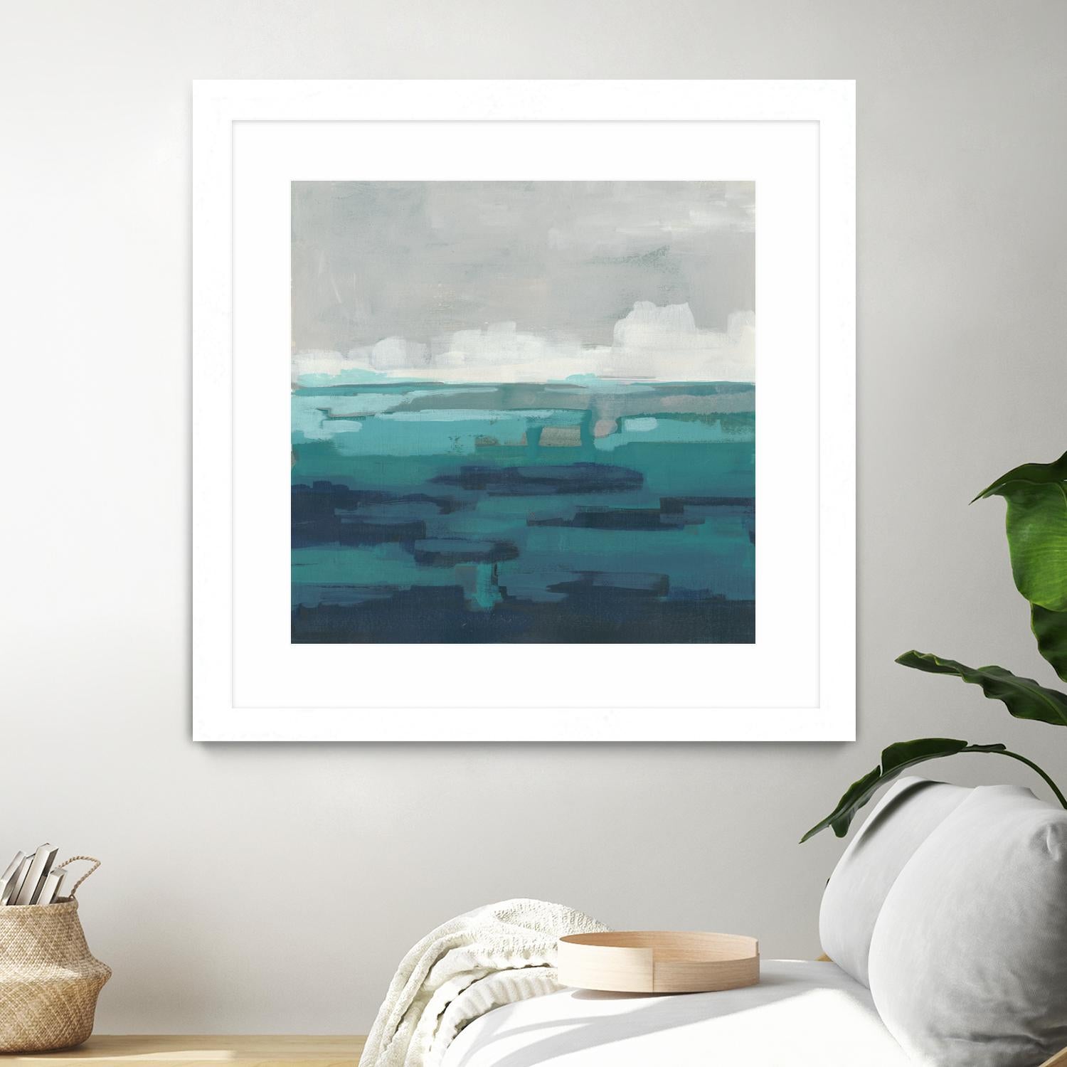 Sea Foam Vista I by June Erica Vess on GIANT ART - green sea scene