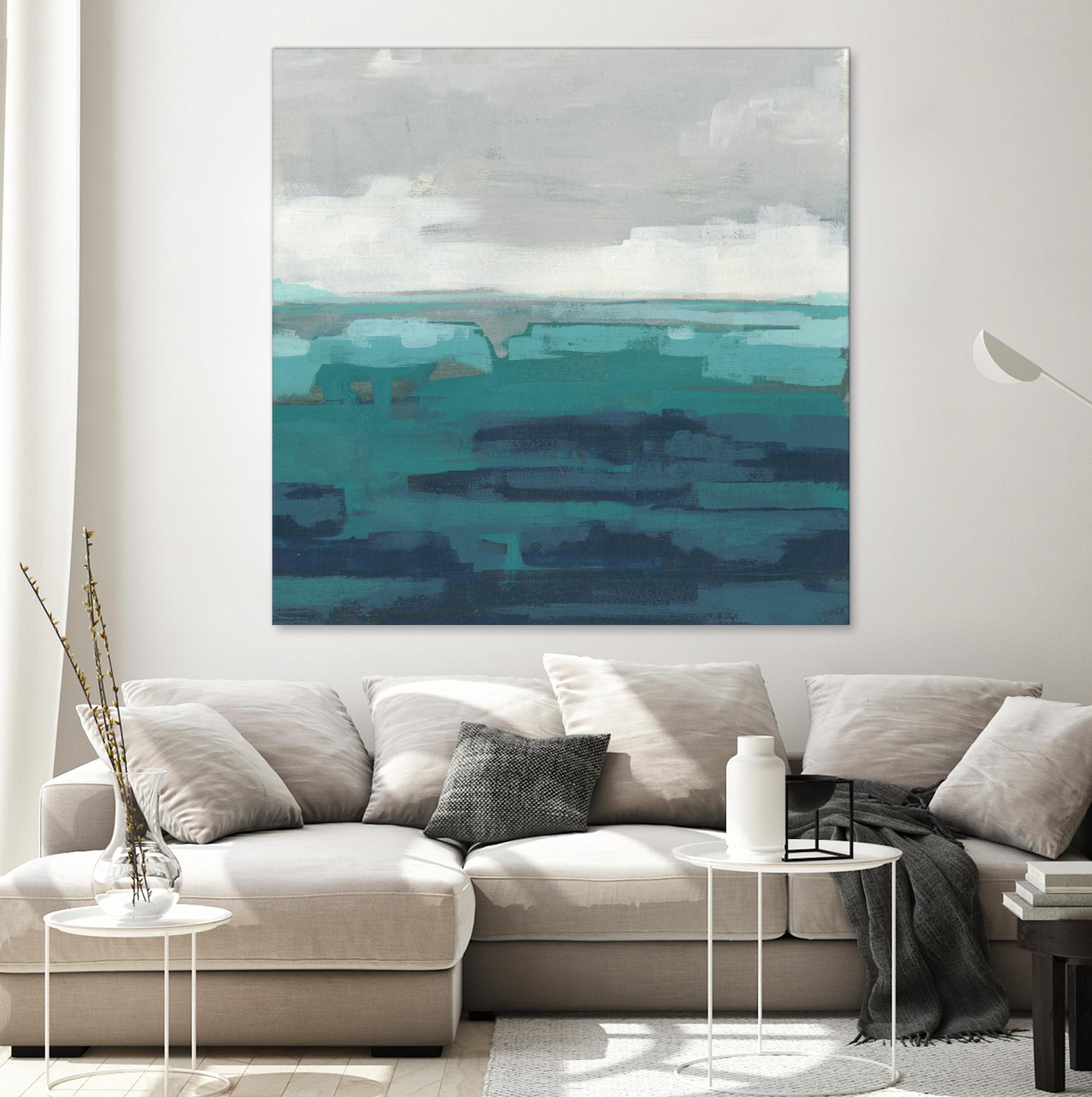 Sea Foam Vista II by June Erica Vess on GIANT ART - green sea scene