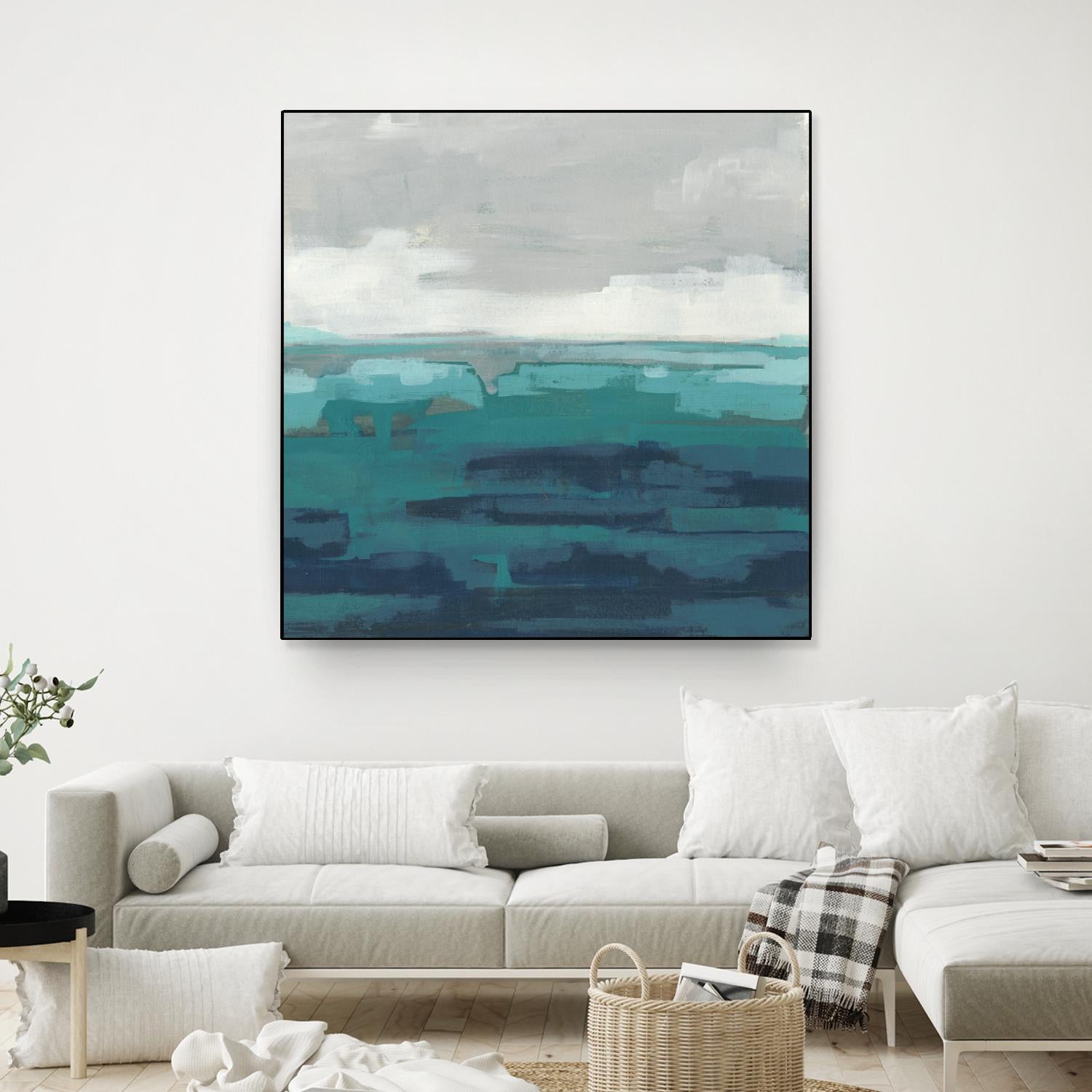 Sea Foam Vista II by June Erica Vess on GIANT ART - green sea scene