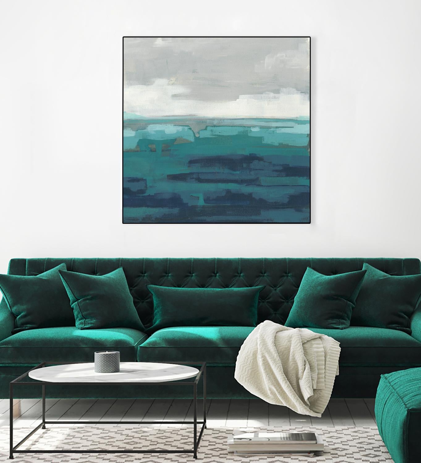 Sea Foam Vista II by June Erica Vess on GIANT ART - green sea scene