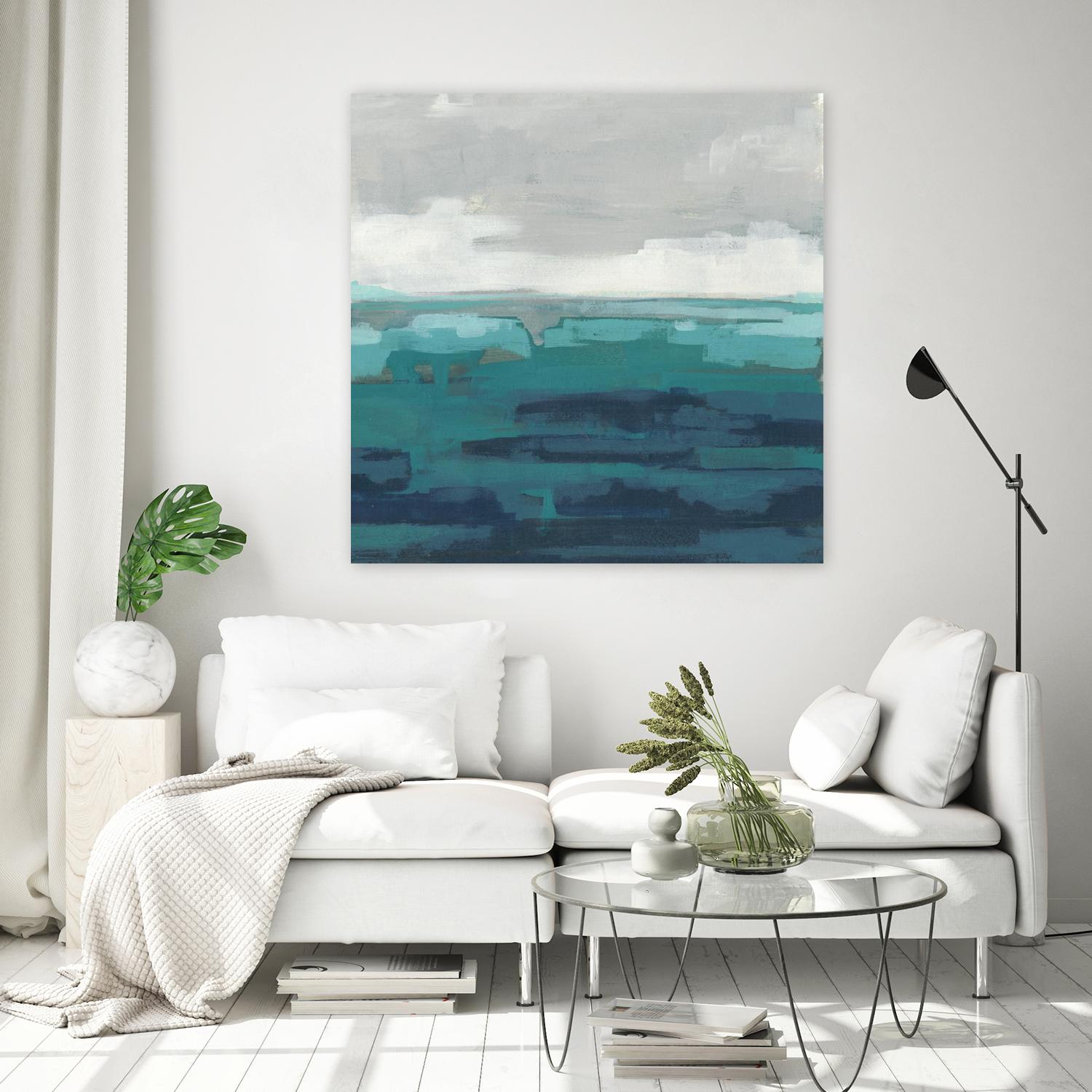 Sea Foam Vista II by June Erica Vess on GIANT ART - green sea scene