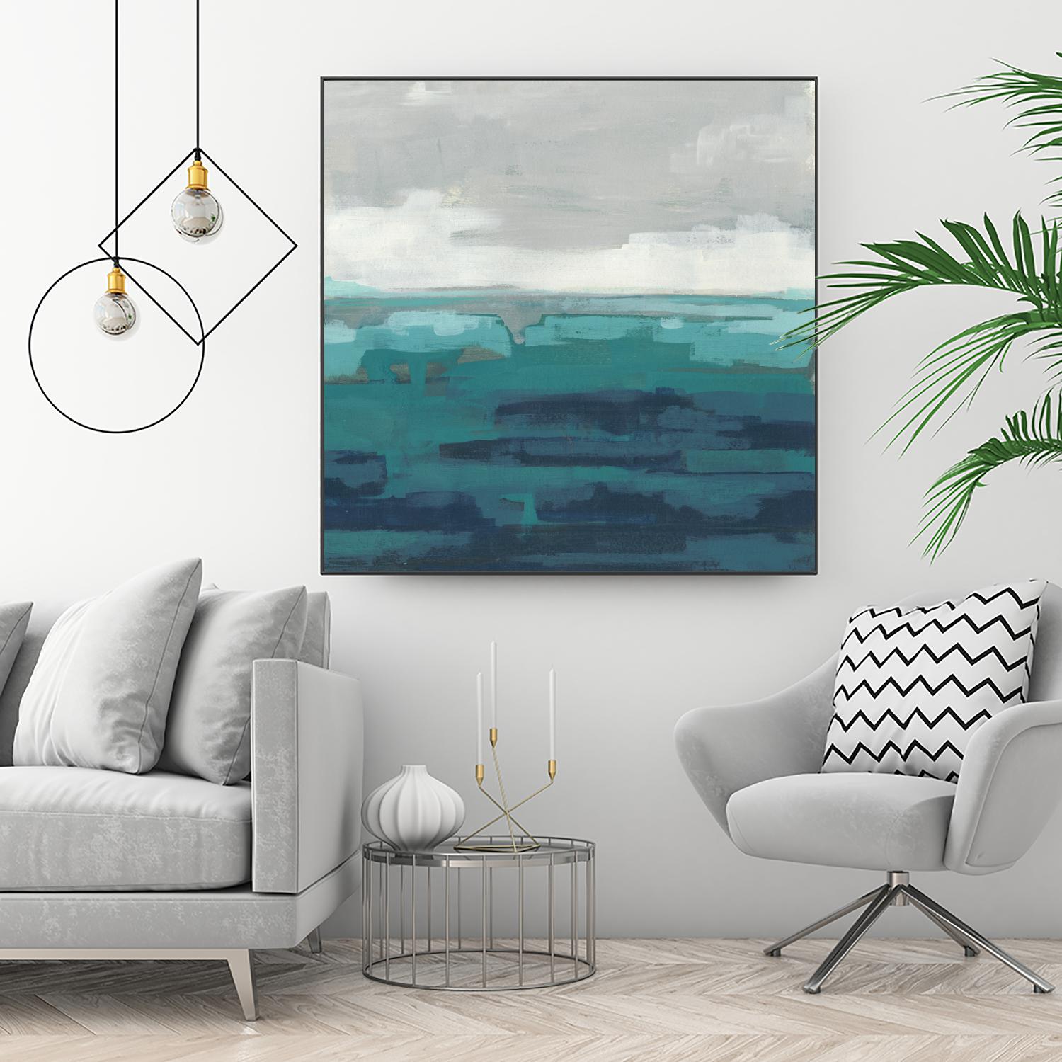 Sea Foam Vista II by June Erica Vess on GIANT ART - green sea scene