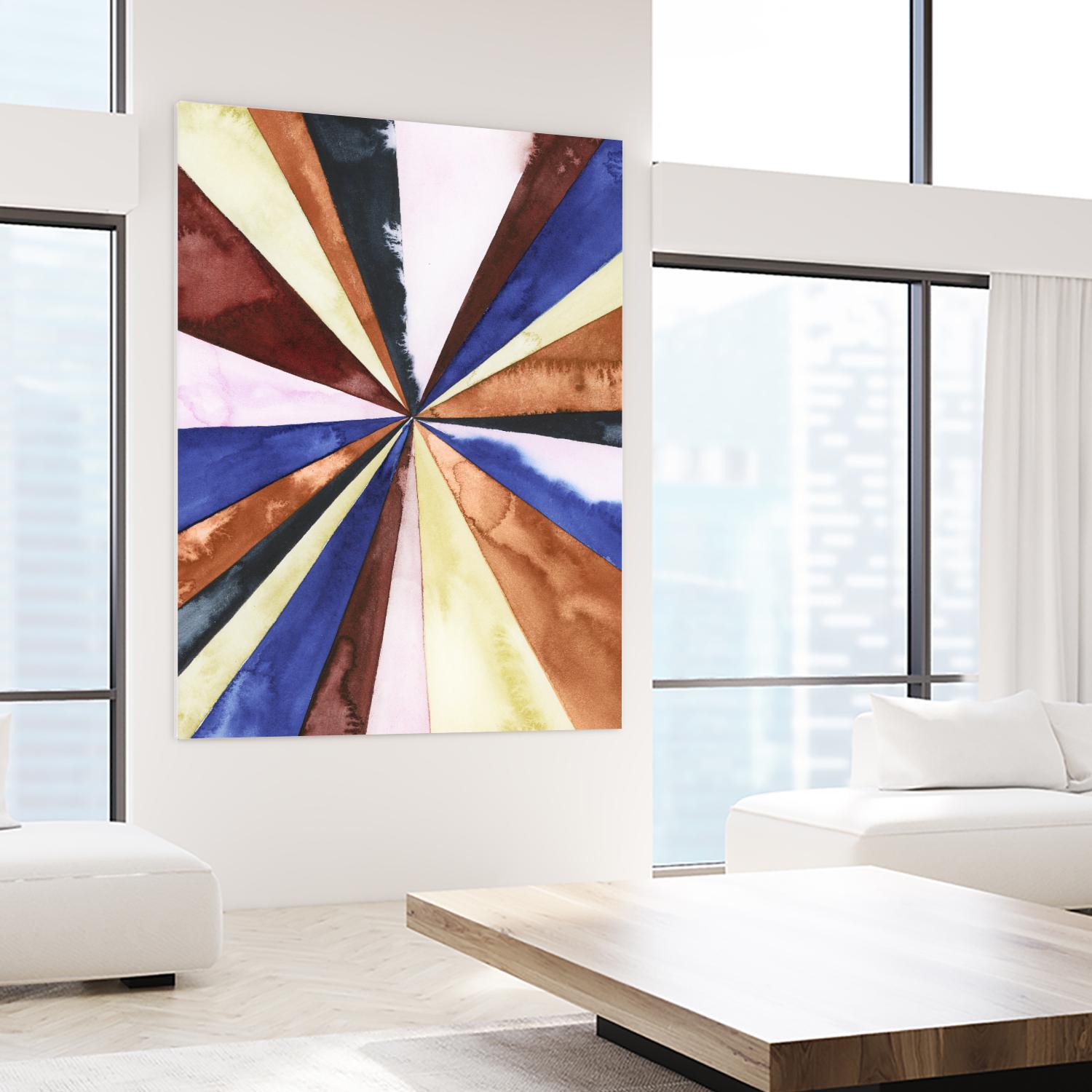 Desert Layers III by Grace Popp on GIANT ART - blue abstract