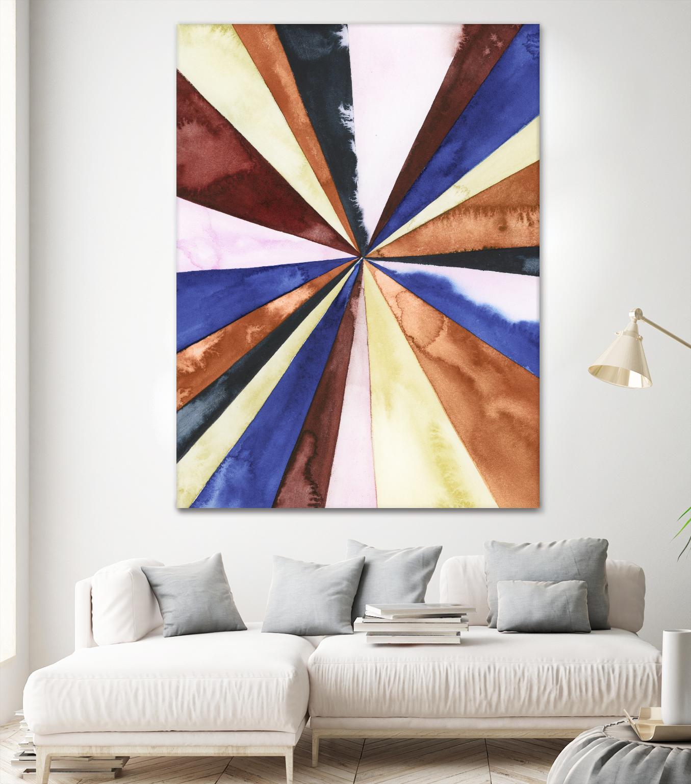 Desert Layers III by Grace Popp on GIANT ART - blue abstract