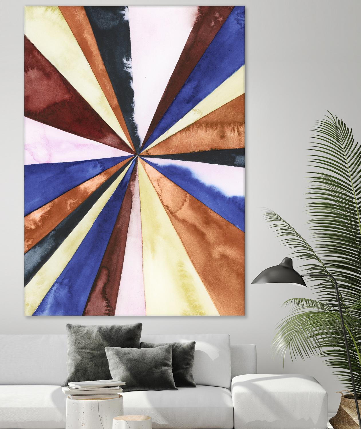 Desert Layers III by Grace Popp on GIANT ART - blue abstract