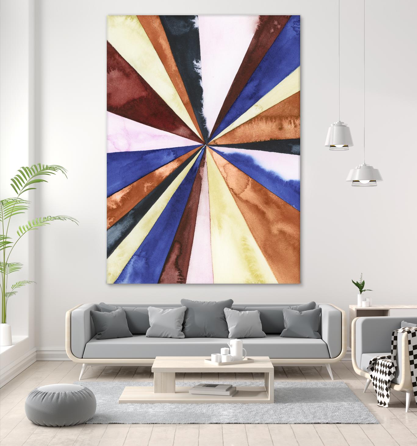 Desert Layers III by Grace Popp on GIANT ART - blue abstract