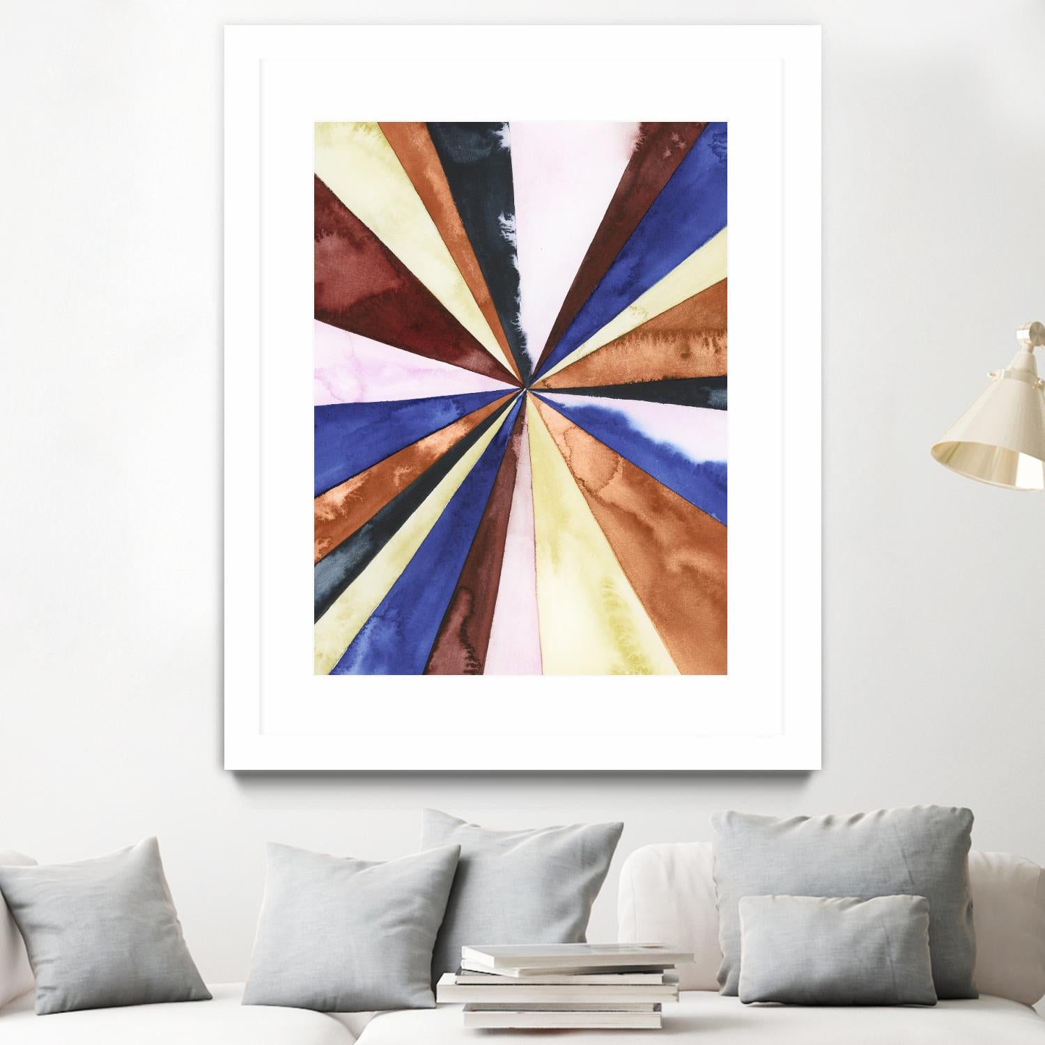 Desert Layers III by Grace Popp on GIANT ART - blue abstract