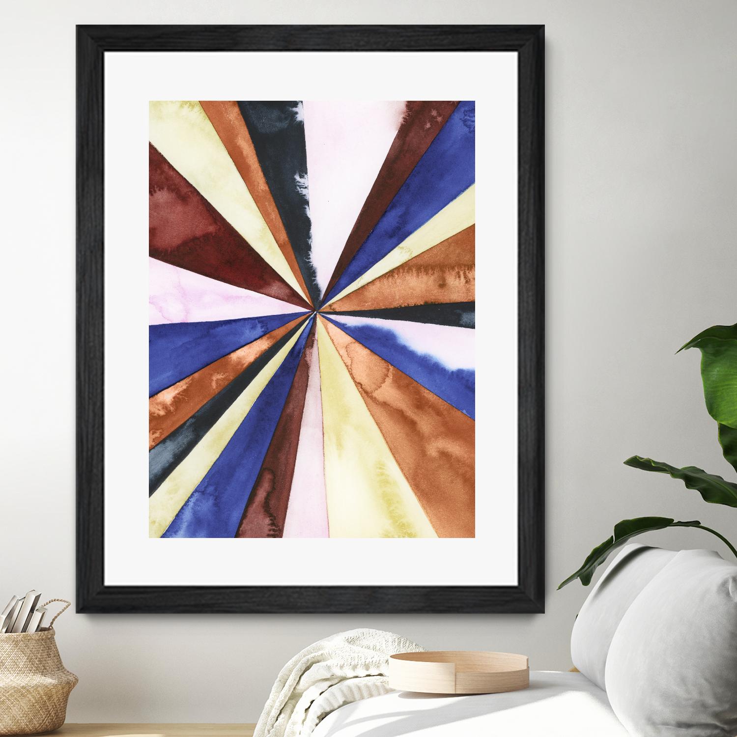 Desert Layers III by Grace Popp on GIANT ART - blue abstract