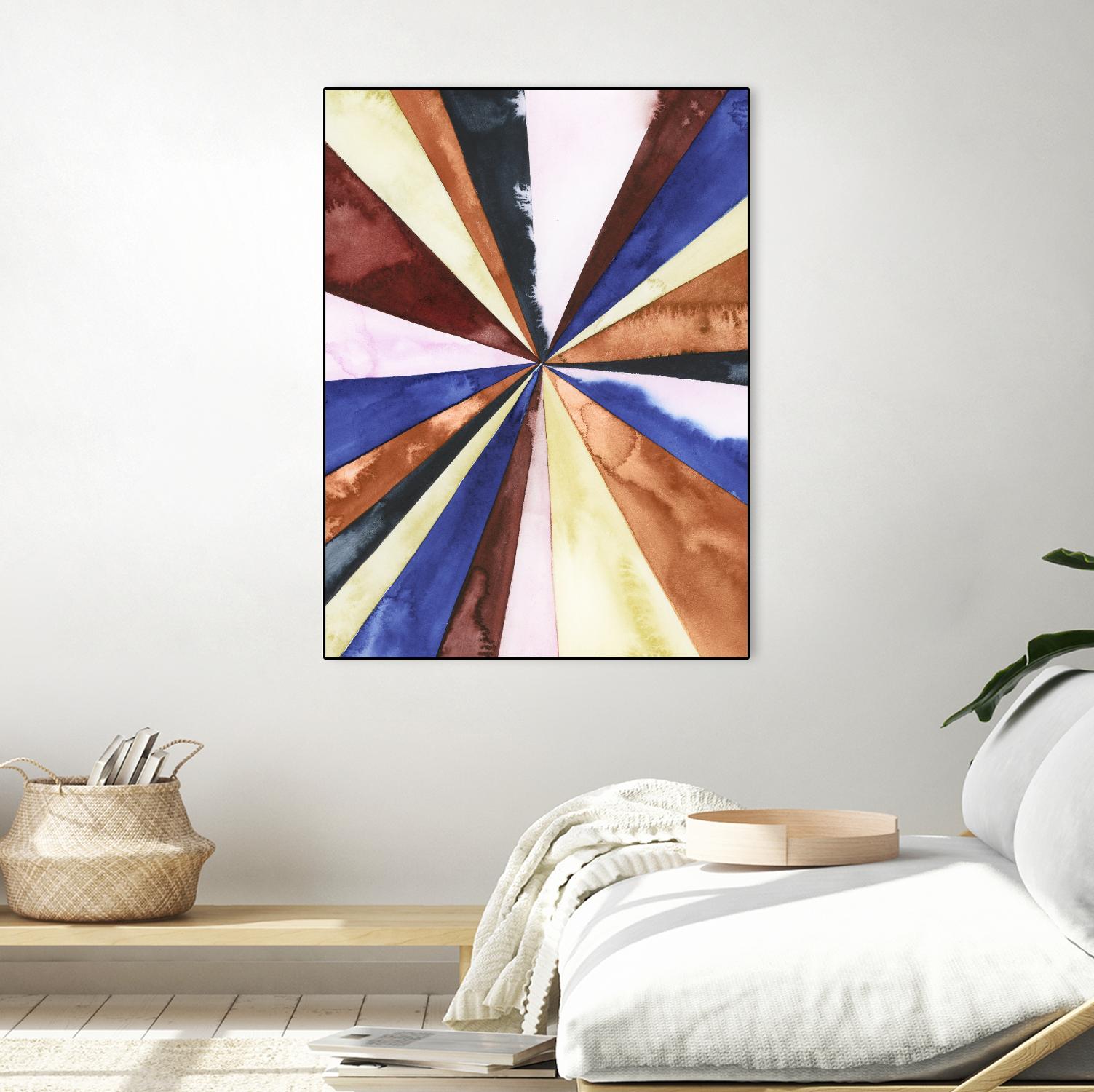 Desert Layers III by Grace Popp on GIANT ART - blue abstract