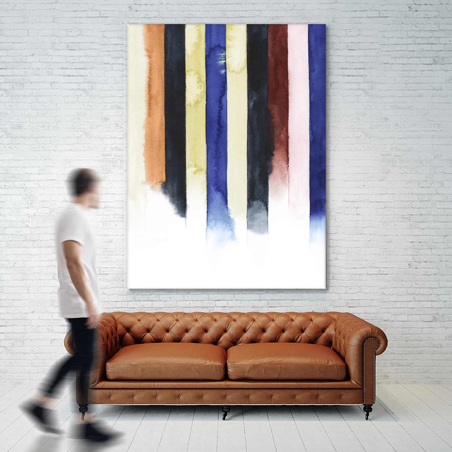 Desert Layers IV by Grace Popp on GIANT ART - blue abstract