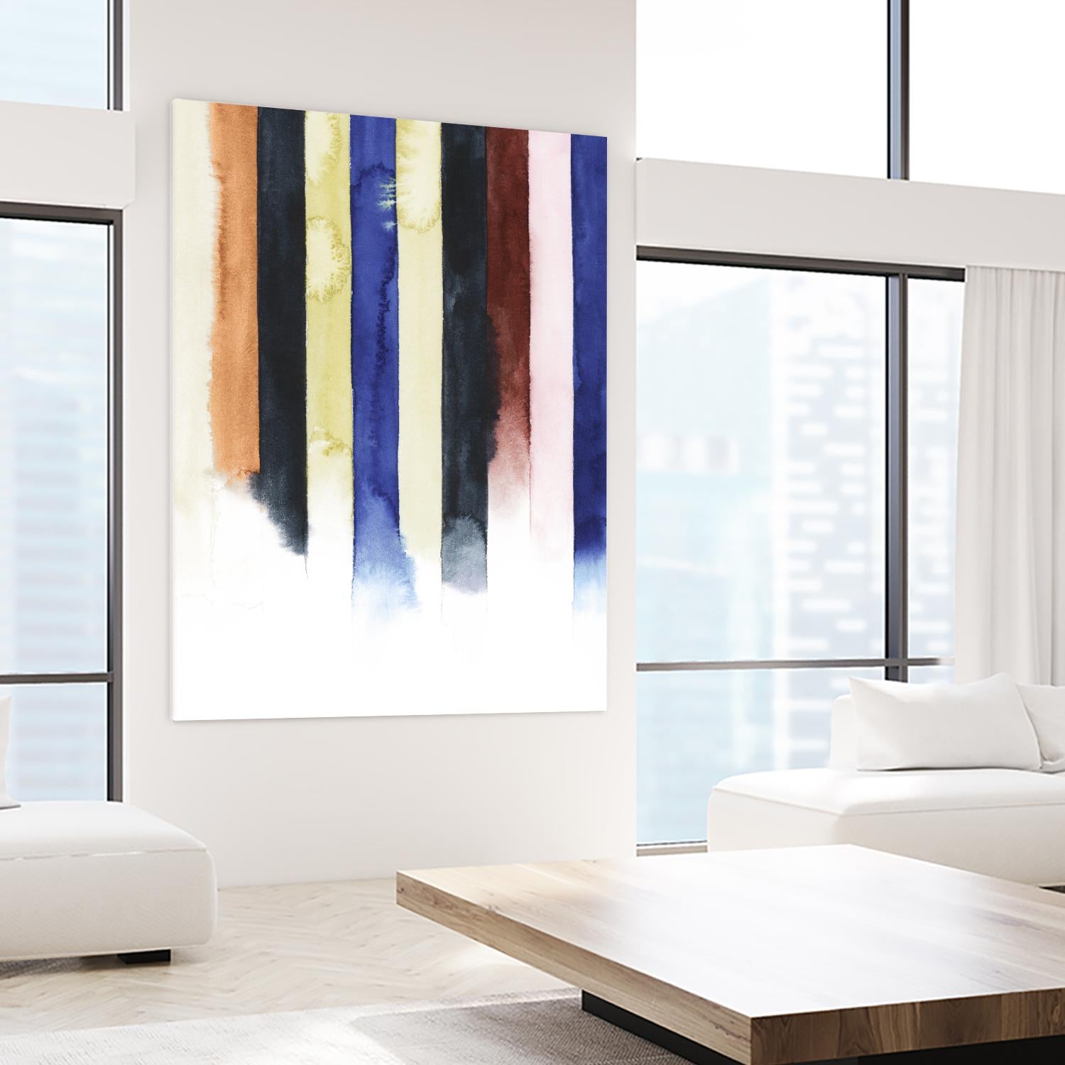 Desert Layers IV by Grace Popp on GIANT ART - blue abstract