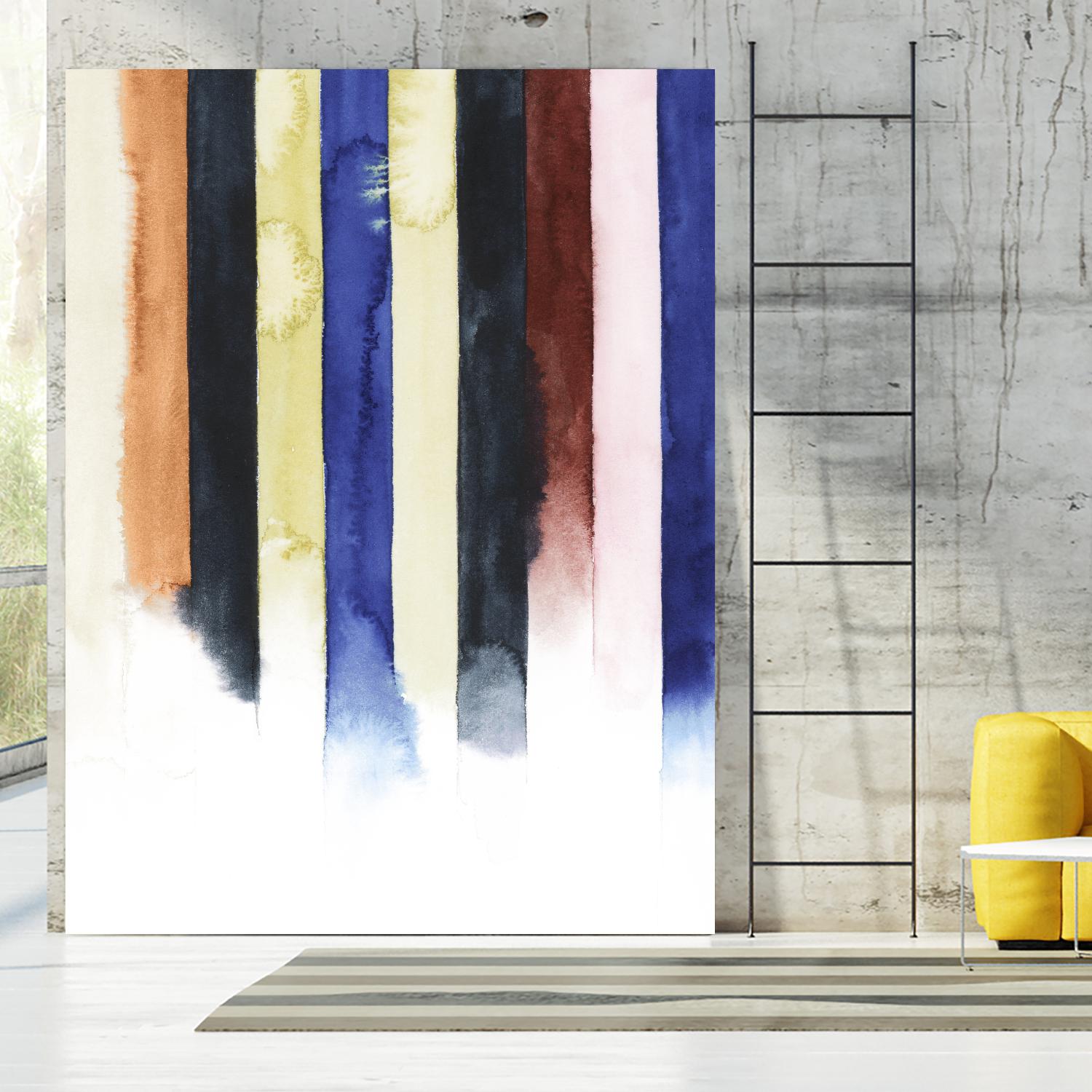 Desert Layers IV by Grace Popp on GIANT ART - blue abstract