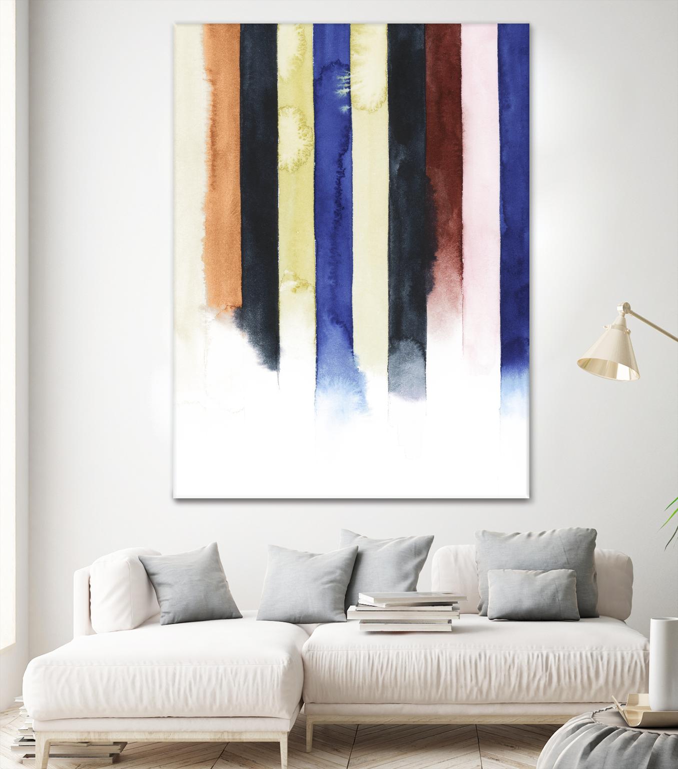 Desert Layers IV by Grace Popp on GIANT ART - blue abstract