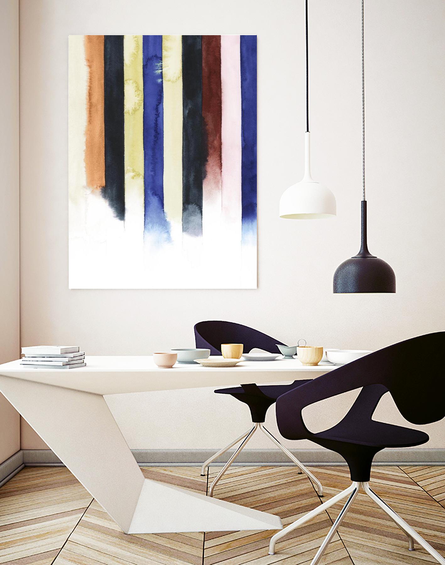 Desert Layers IV by Grace Popp on GIANT ART - blue abstract