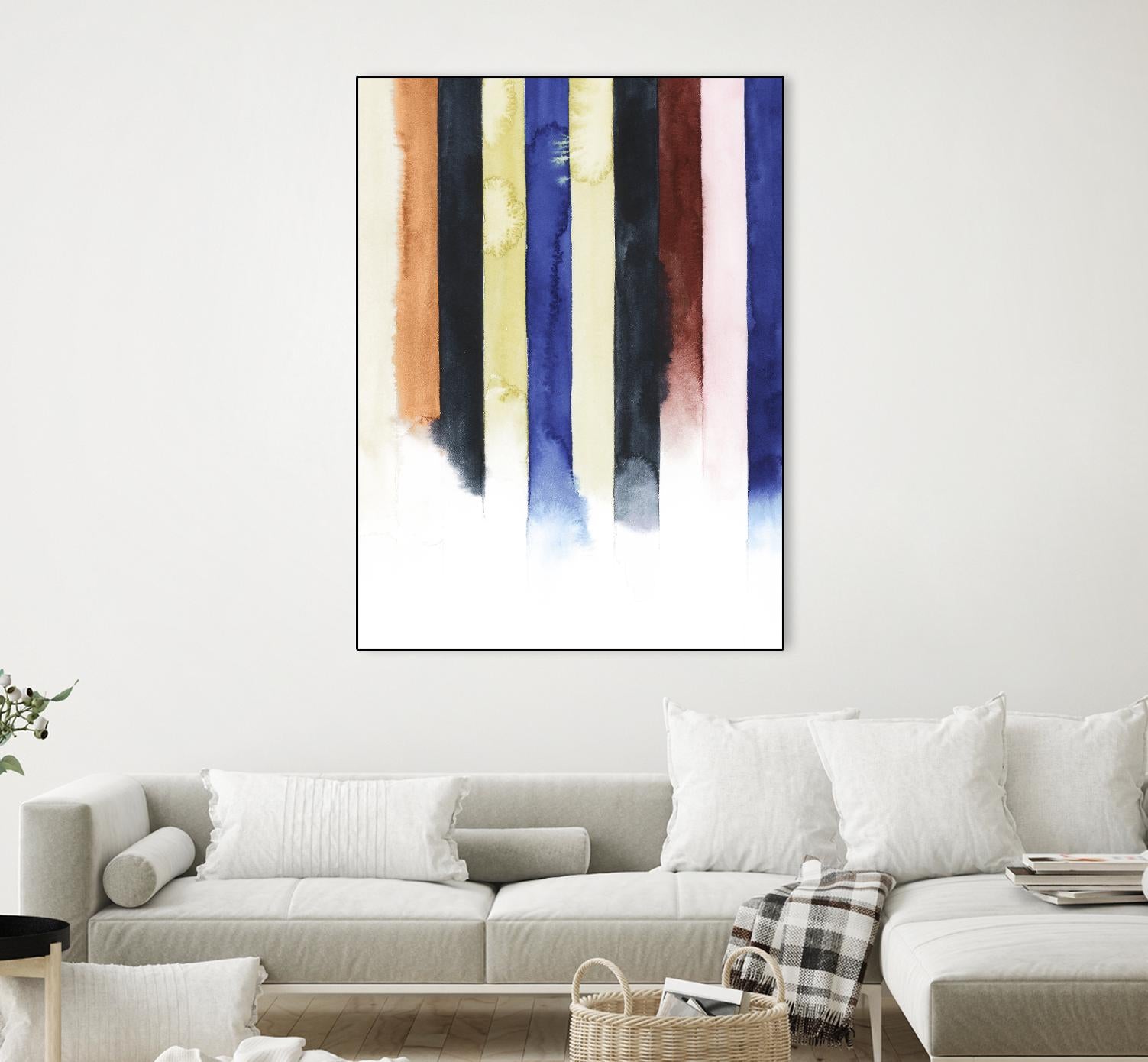 Desert Layers IV by Grace Popp on GIANT ART - blue abstract