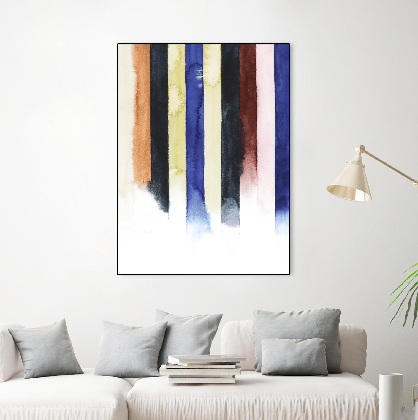 Desert Layers IV by Grace Popp on GIANT ART - blue abstract